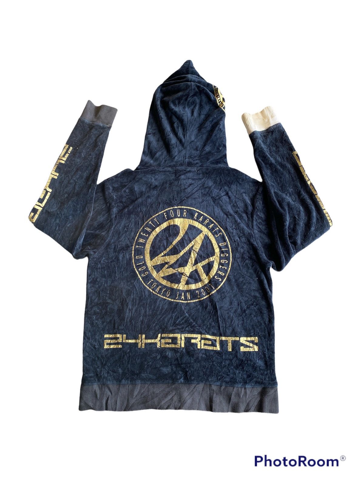 Hysteric Glamour × If Six Was Nine × Japanese Brand Japanese 24 Karat Gold Digger Velvet Full Zipper Size US M / EU 48-50 / 2 - 5 Thumbnail