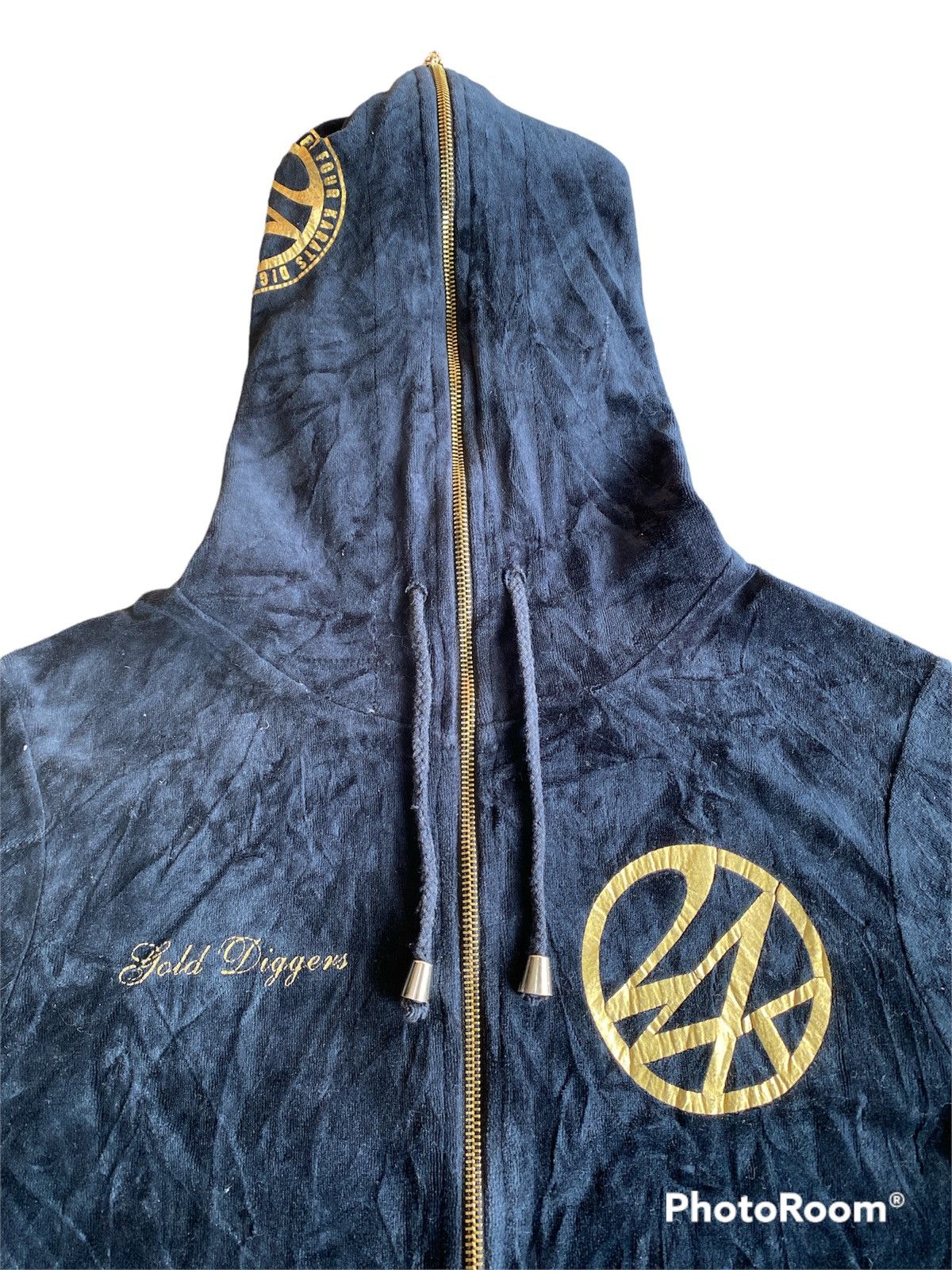 Hysteric Glamour × If Six Was Nine × Japanese Brand Japanese 24 Karat Gold Digger Velvet Full Zipper Size US M / EU 48-50 / 2 - 4 Thumbnail