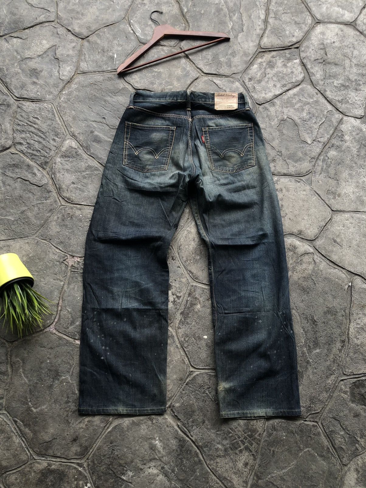 Edwin Edwin 504 Rebel Vintage TRASHED Denim Size US 34 / EU 50 - 9 Thumbnail