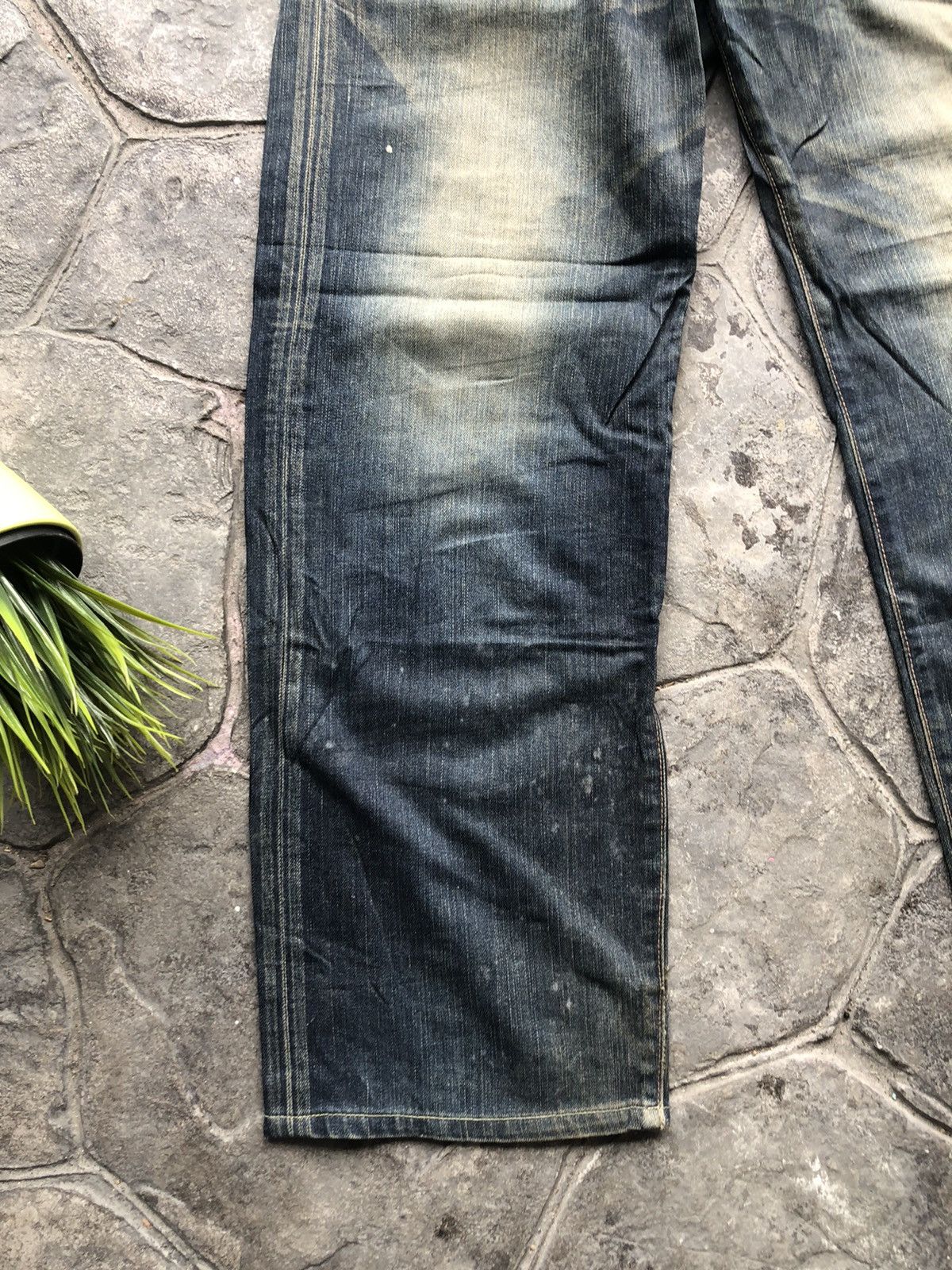 Edwin Edwin 504 Rebel Vintage TRASHED Denim Size US 34 / EU 50 - 4 Thumbnail