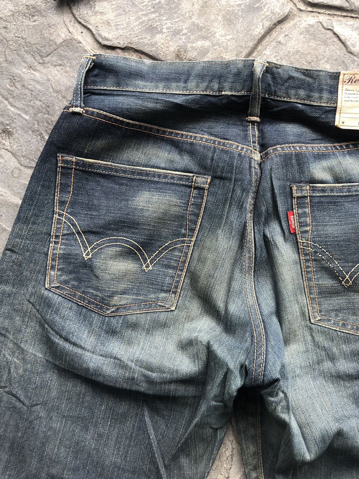 Edwin Edwin 504 Rebel Vintage TRASHED Denim Size US 34 / EU 50 - 11 Thumbnail