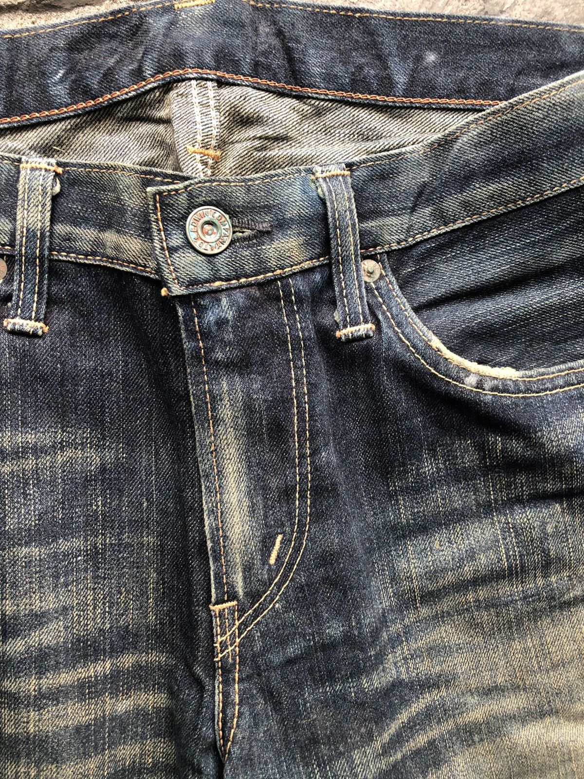 Edwin Edwin 504 Rebel Vintage TRASHED Denim Size US 34 / EU 50 - 2 Thumbnail