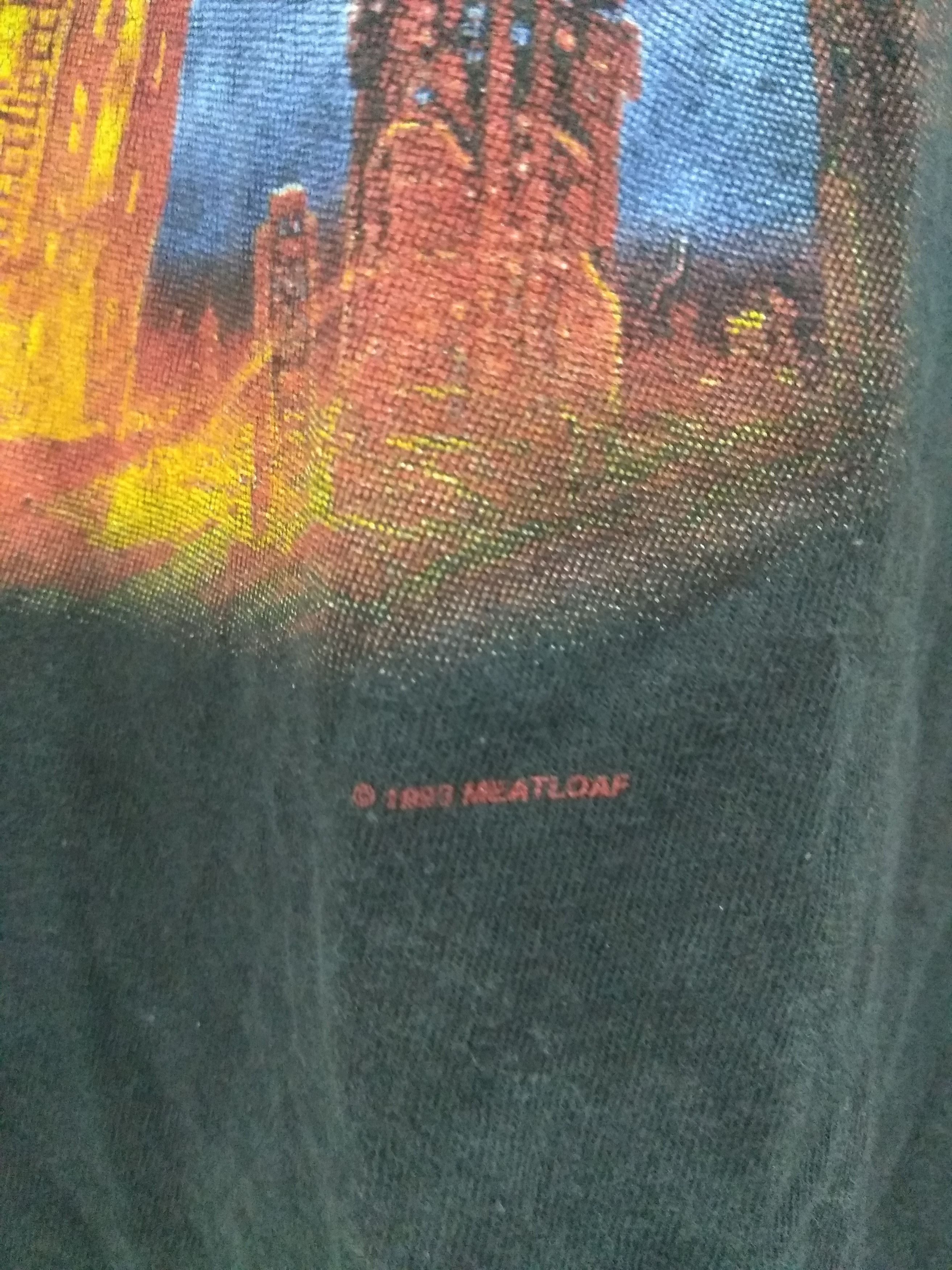 Band Tees 🔥Rare🔥Vintage Meat Loaf Tour tee L Size US L / EU 52-54 / 3 - 5 Thumbnail