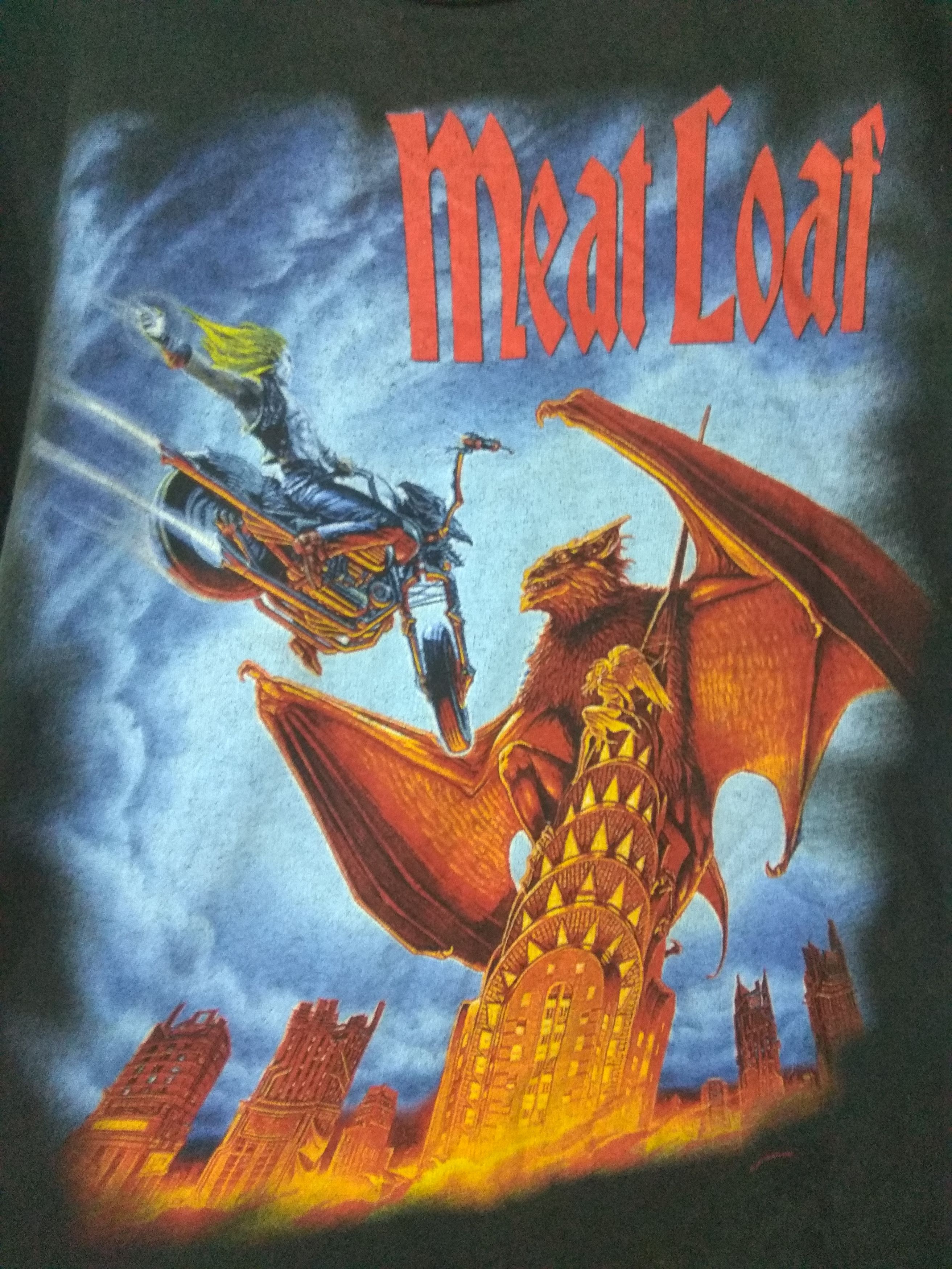 Band Tees 🔥Rare🔥Vintage Meat Loaf Tour tee L Size US L / EU 52-54 / 3 - 3 Thumbnail