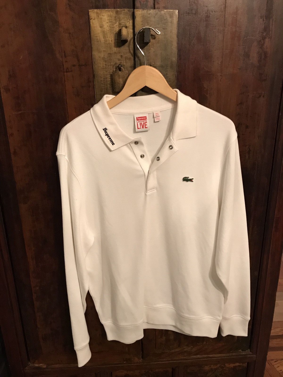 トップス Supreme Lacoste polo L Lacoste × Supreme Supreme Lacoste Velour Polo | Grailed
