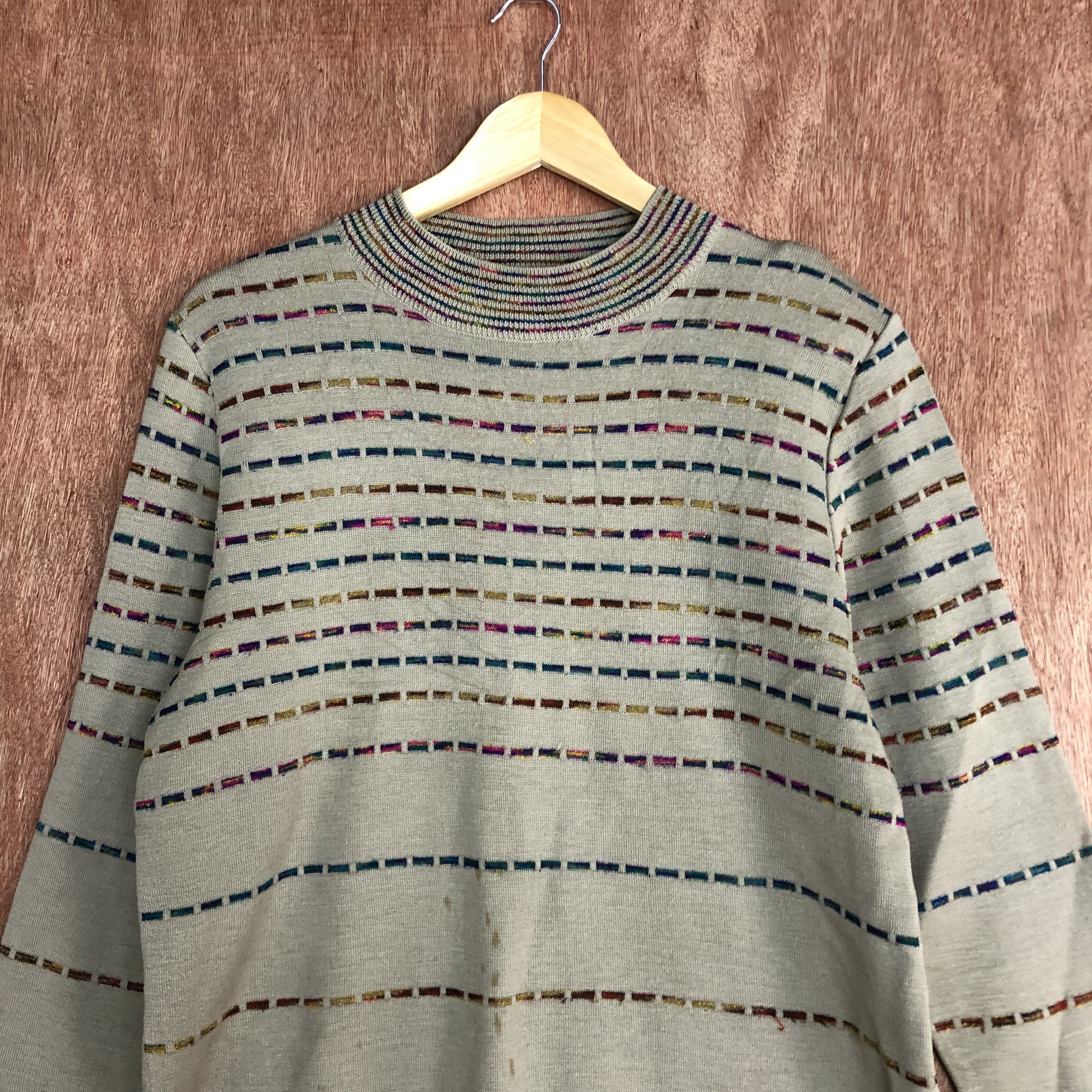 Homespun Knitwear DLL Japan Brown Shaggy Knitwear #c438 Size US M / EU 48-50 / 2 - 2 Thumbnail
