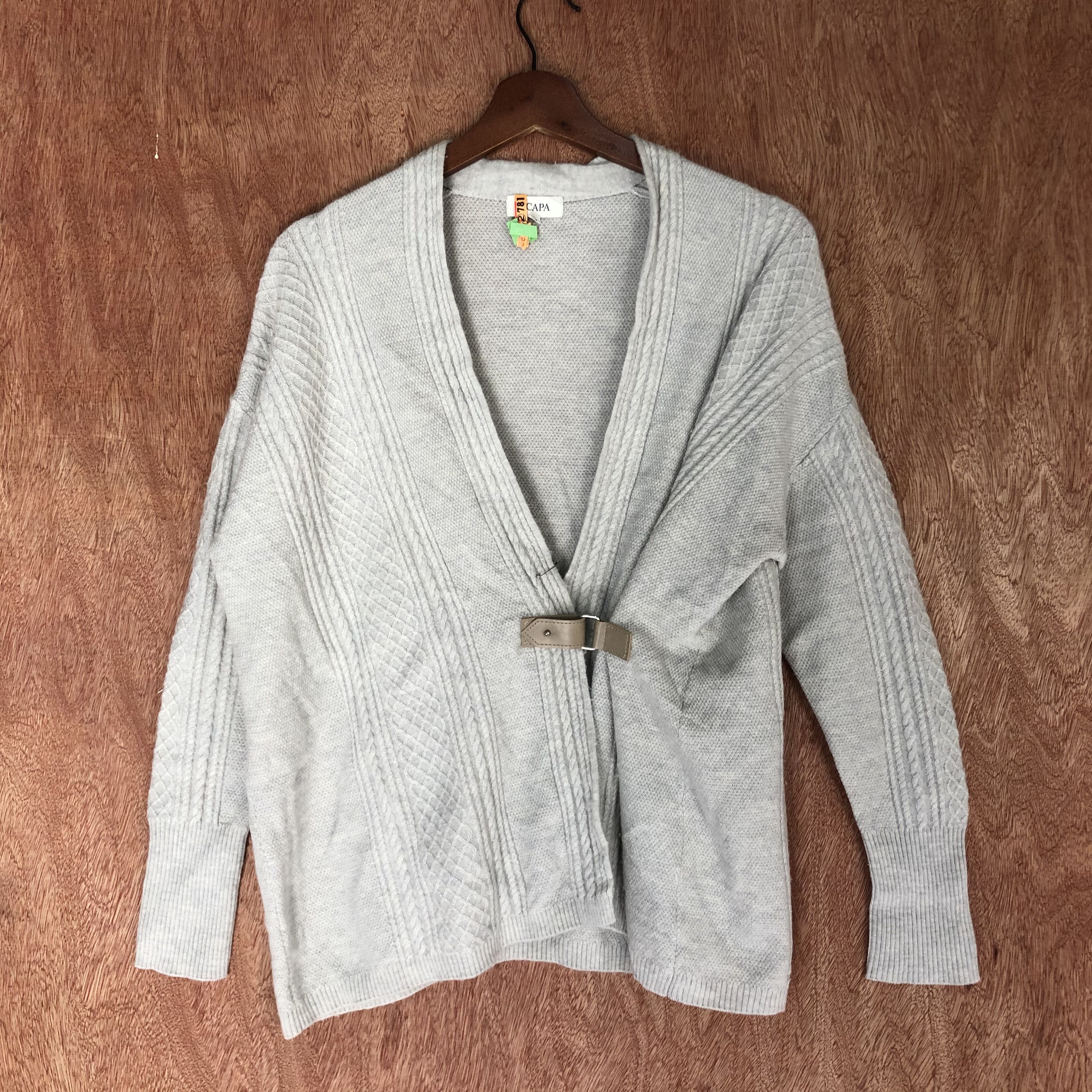 Homespun Knitwear × Japanese Brand DLL Scapa Grey japan vintage cardigan Knitwear #c441 Size S / US 4 / IT 40 - 1 Thumbnail
