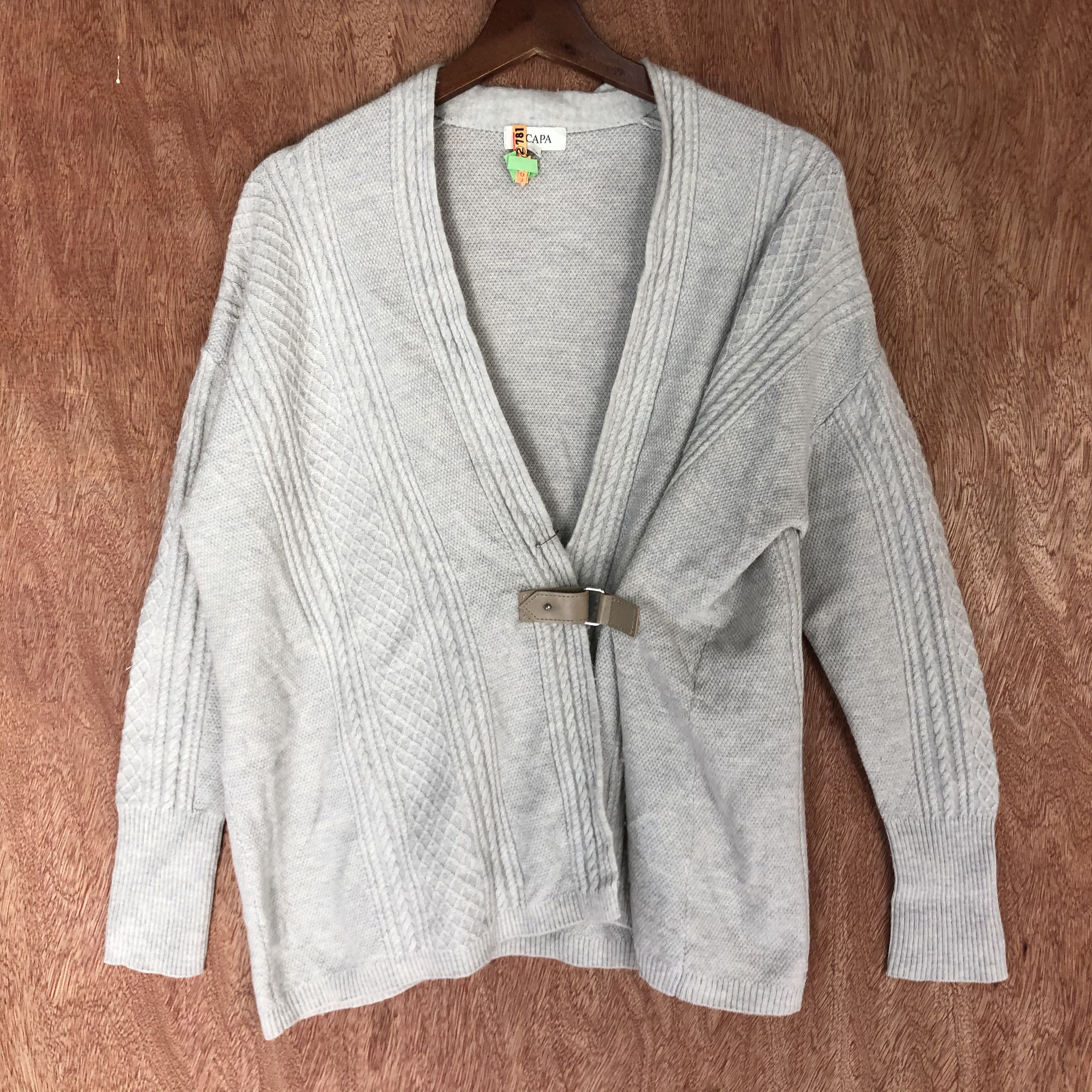 Homespun Knitwear × Japanese Brand DLL Scapa Grey japan vintage cardigan Knitwear #c441 Size S / US 4 / IT 40 - 3 Thumbnail