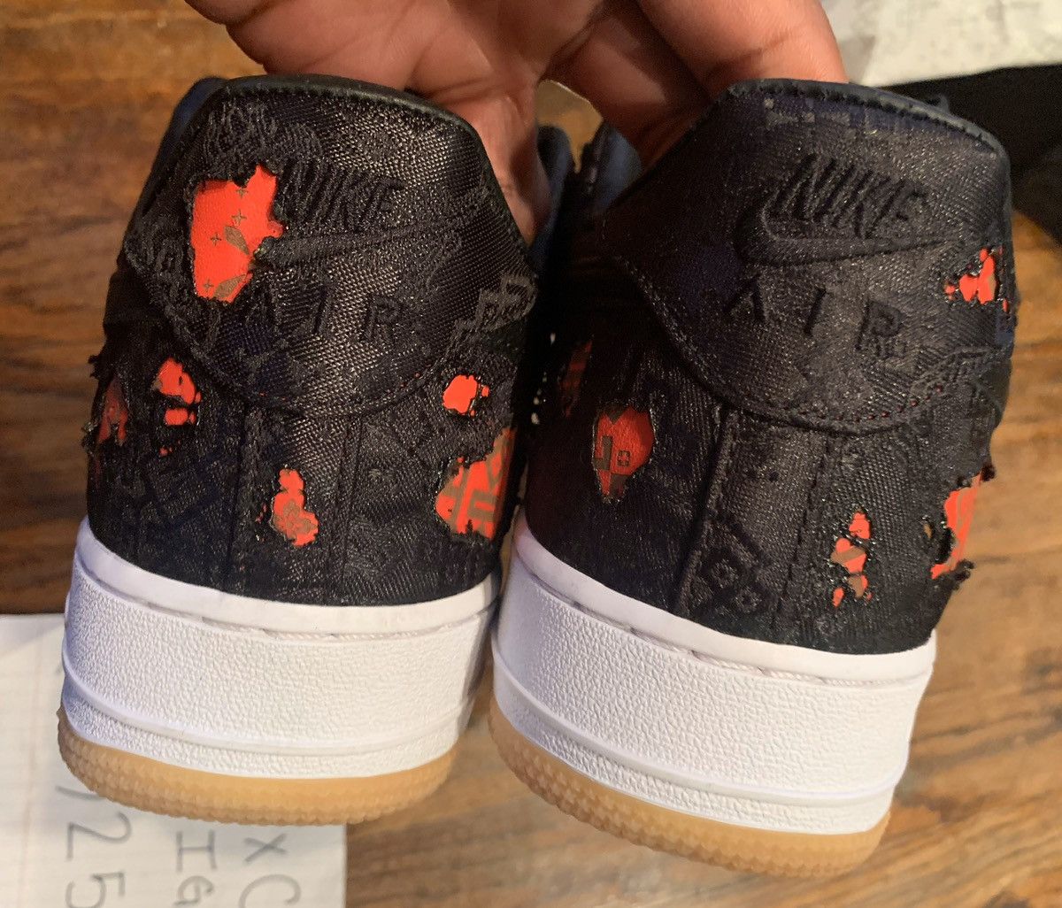 CLOT Air Force 1 PRM Black Silk Low 2019 QS Japan exclusive Size US 10 / EU 43 - 3 Thumbnail