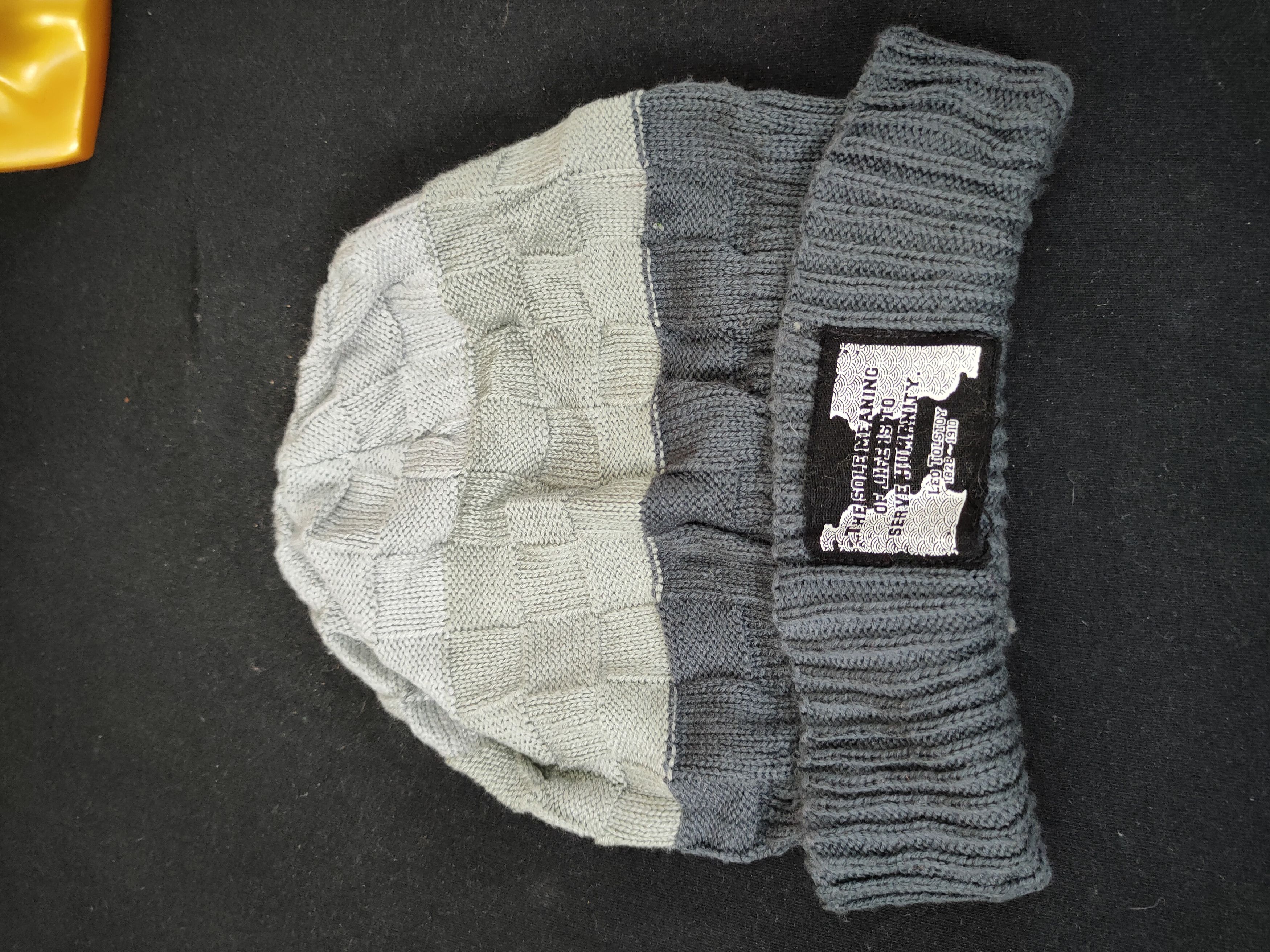 Vintage Leo Tolstoy russian writer quote beanie hat Size ONE SIZE - 6 Thumbnail