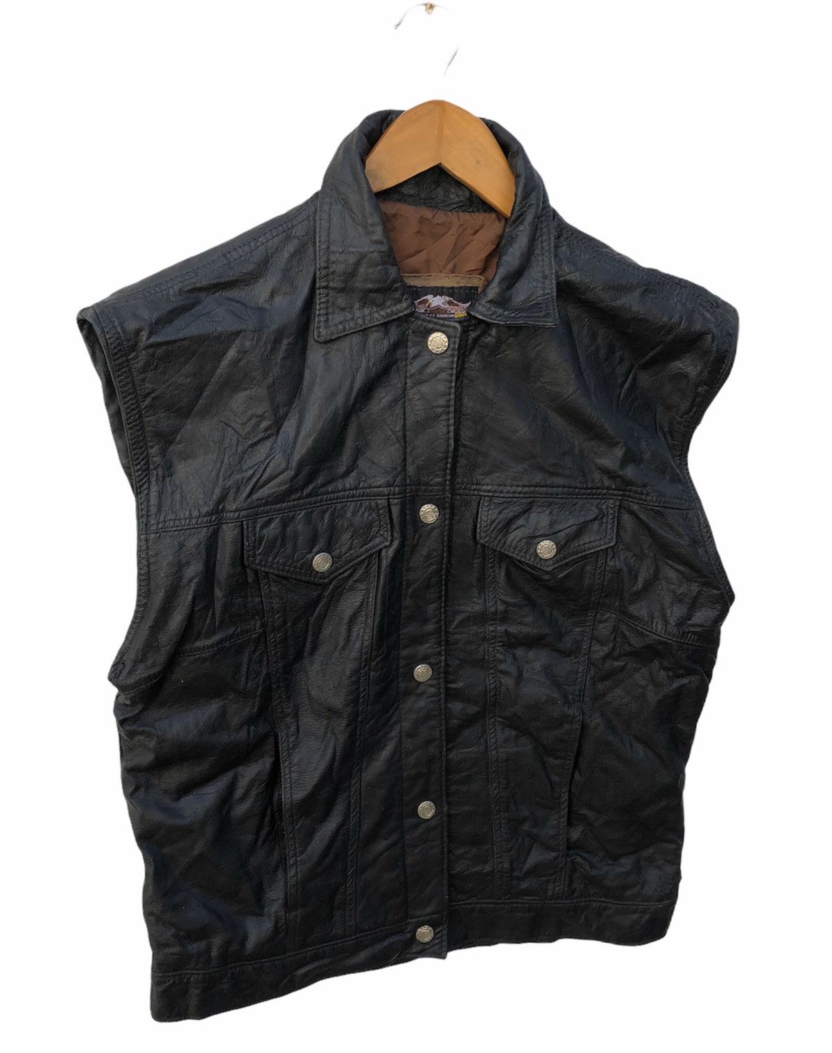 Harley Davidson ✈️🔥Harley Davidson Leather Vest🔥✈️ Size US M / EU 48-50 / 2 - 3 Thumbnail