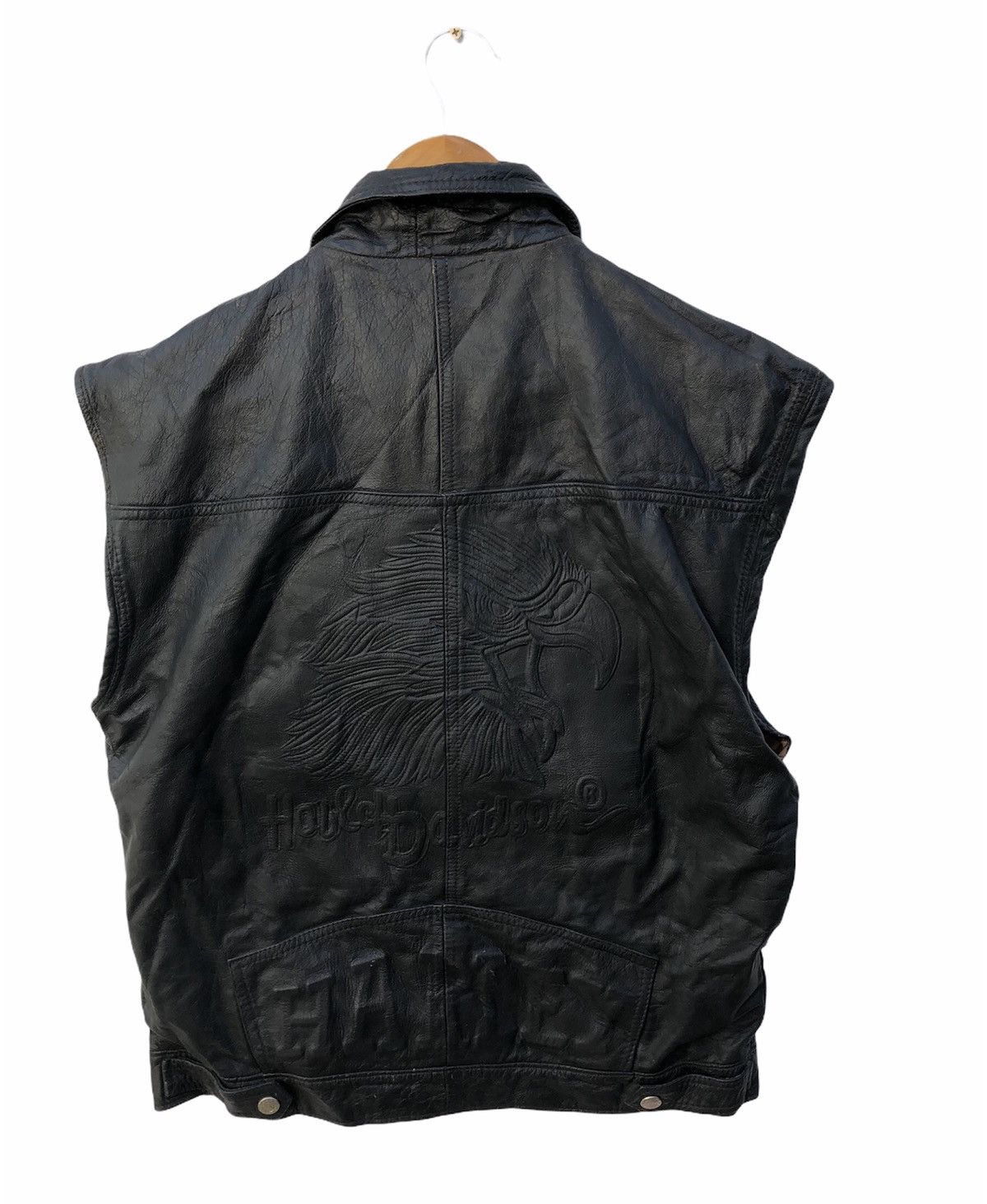 Harley Davidson ✈️🔥Harley Davidson Leather Vest🔥✈️ Size US M / EU 48-50 / 2 - 6 Thumbnail