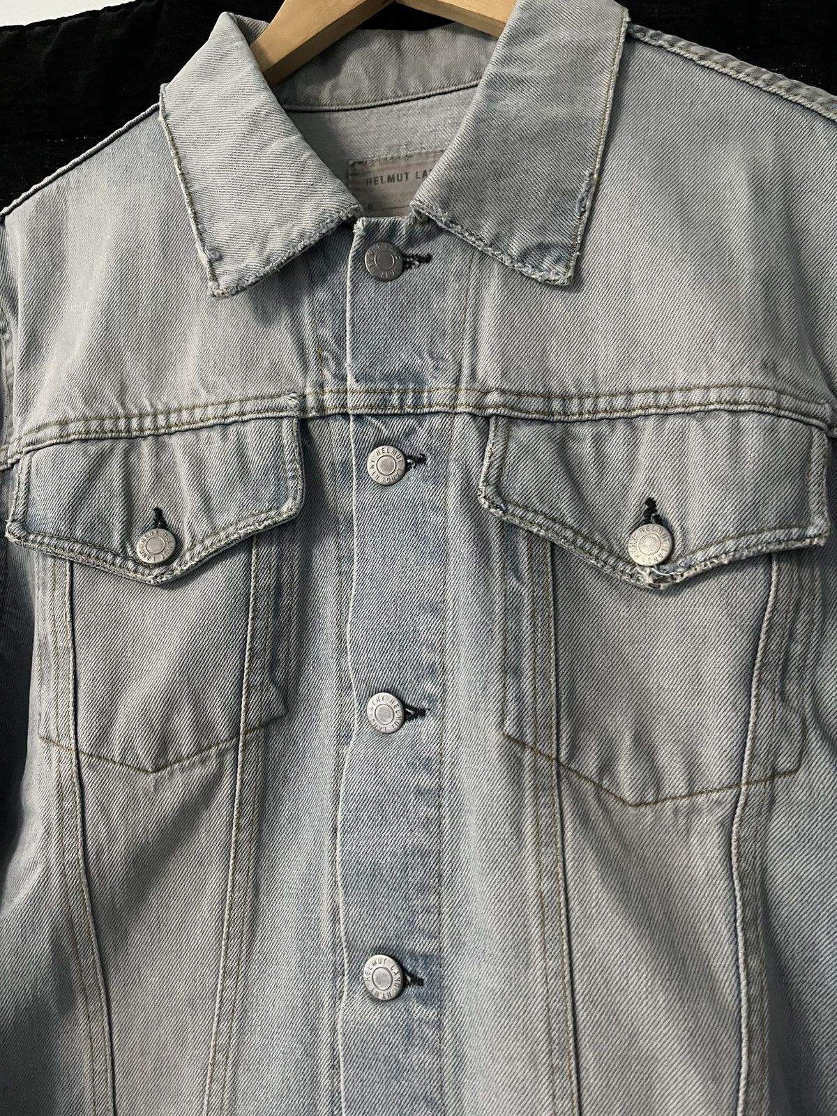 Helmut Lang Vintage Clean Broken Denim Jacket Size US M / EU 48-50 / 2 - 2 Thumbnail