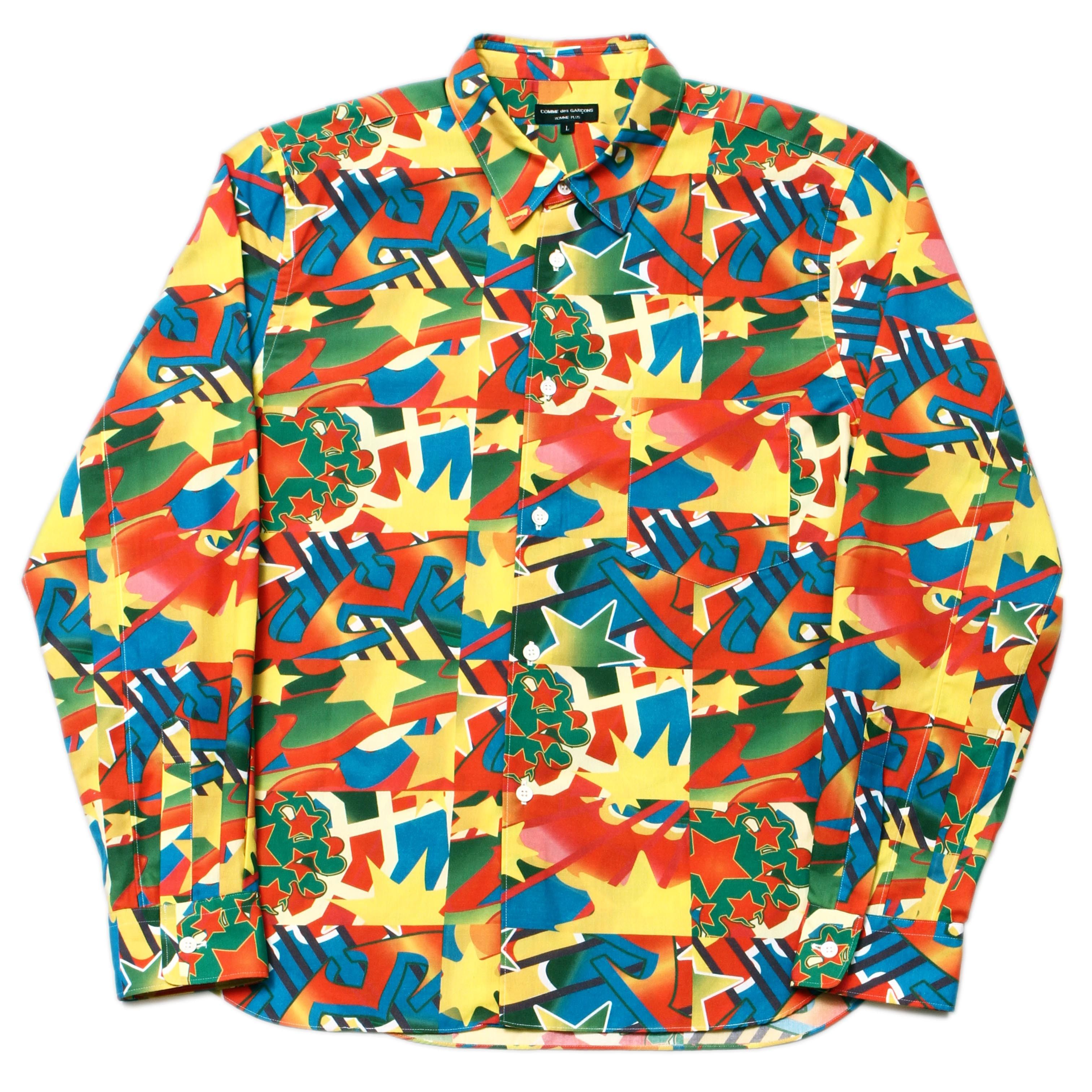 AW01 Psychedelic Clown Polyester Shirt