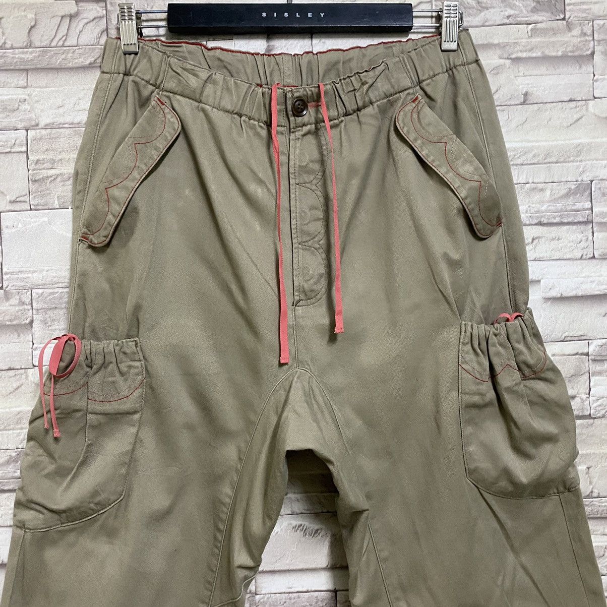 Frapbois Japanese Frapbois Cargo Pants Drawstring Half Size US 32 / EU 48 - 4 Thumbnail