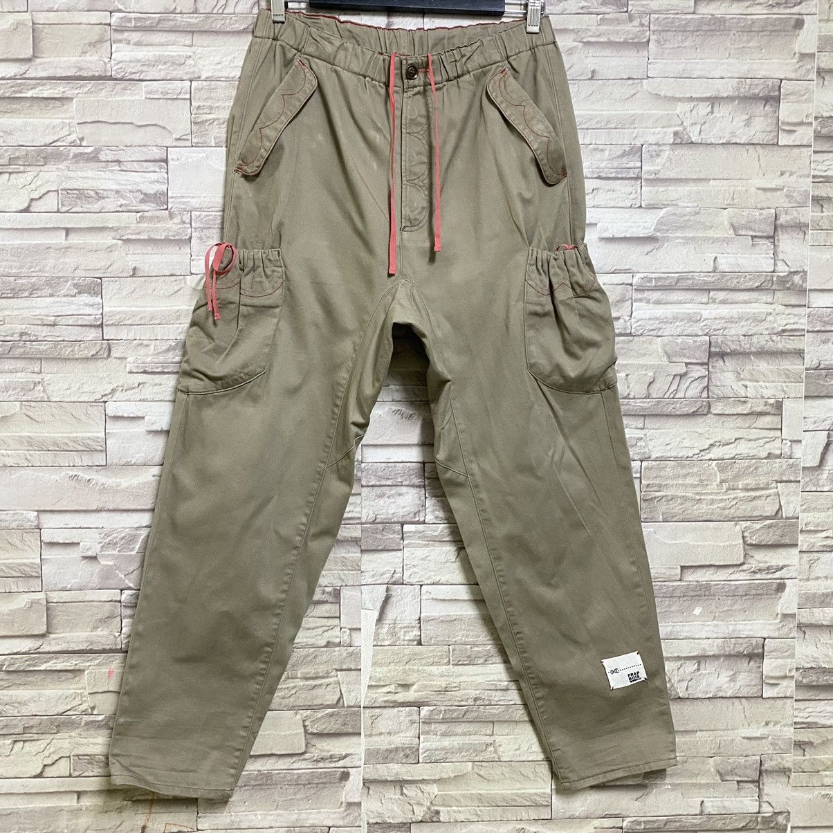 Frapbois Japanese Frapbois Cargo Pants Drawstring Half Size US 32 / EU 48 - 3 Thumbnail