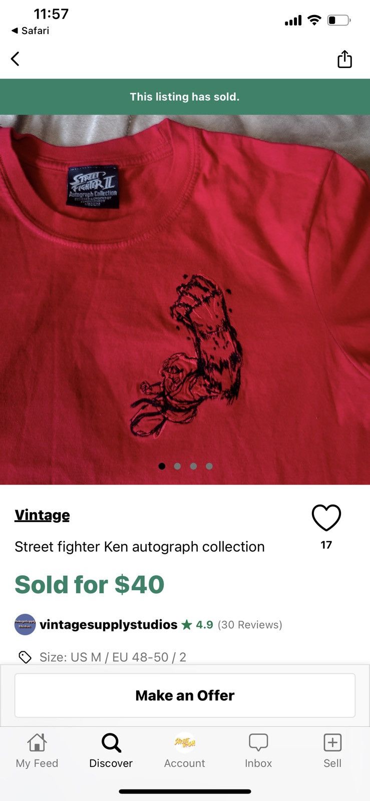 Other Zangief street fighter t shirt Size US M / EU 48-50 / 2 - 2 Thumbnail