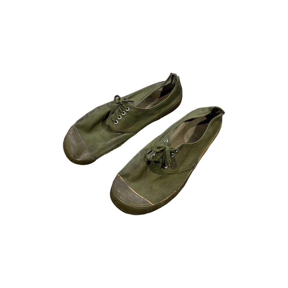 image of Made In USA x Military 40S Ww2 Military Athletic Sneaker in Green, Men's (Size 11)