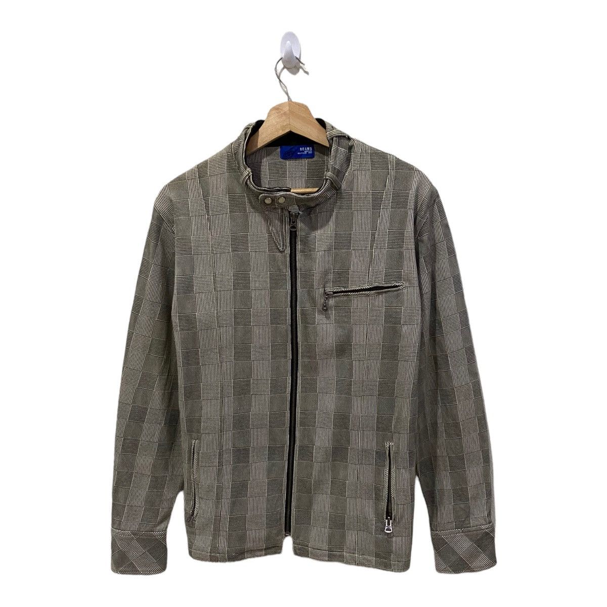 Beams Plus BEAMS JAPAN CHECKED ZIPPER JACKET Size US S / EU 44-46 / 1 - 1 Thumbnail