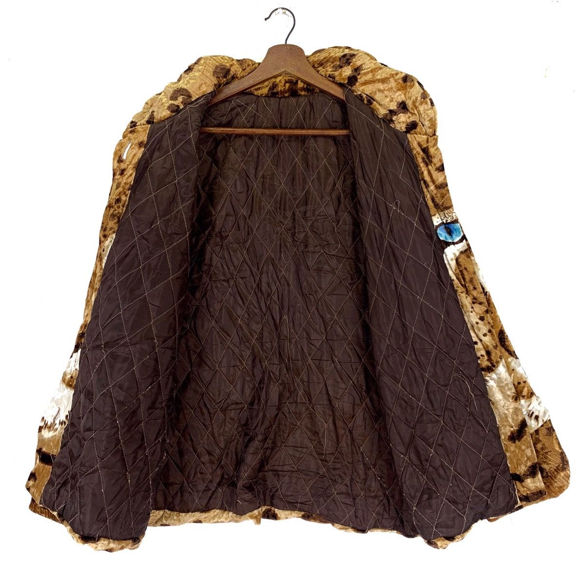 Japanese Brand Vintage Leopard Rare Design Suede Fleece Jacket Size US XL / EU 56 / 4 - 6 Thumbnail