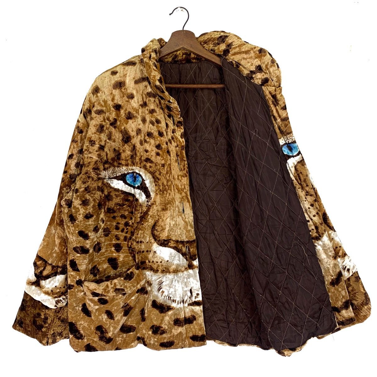 Japanese Brand Vintage Leopard Rare Design Suede Fleece Jacket Size US XL / EU 56 / 4 - 5 Thumbnail
