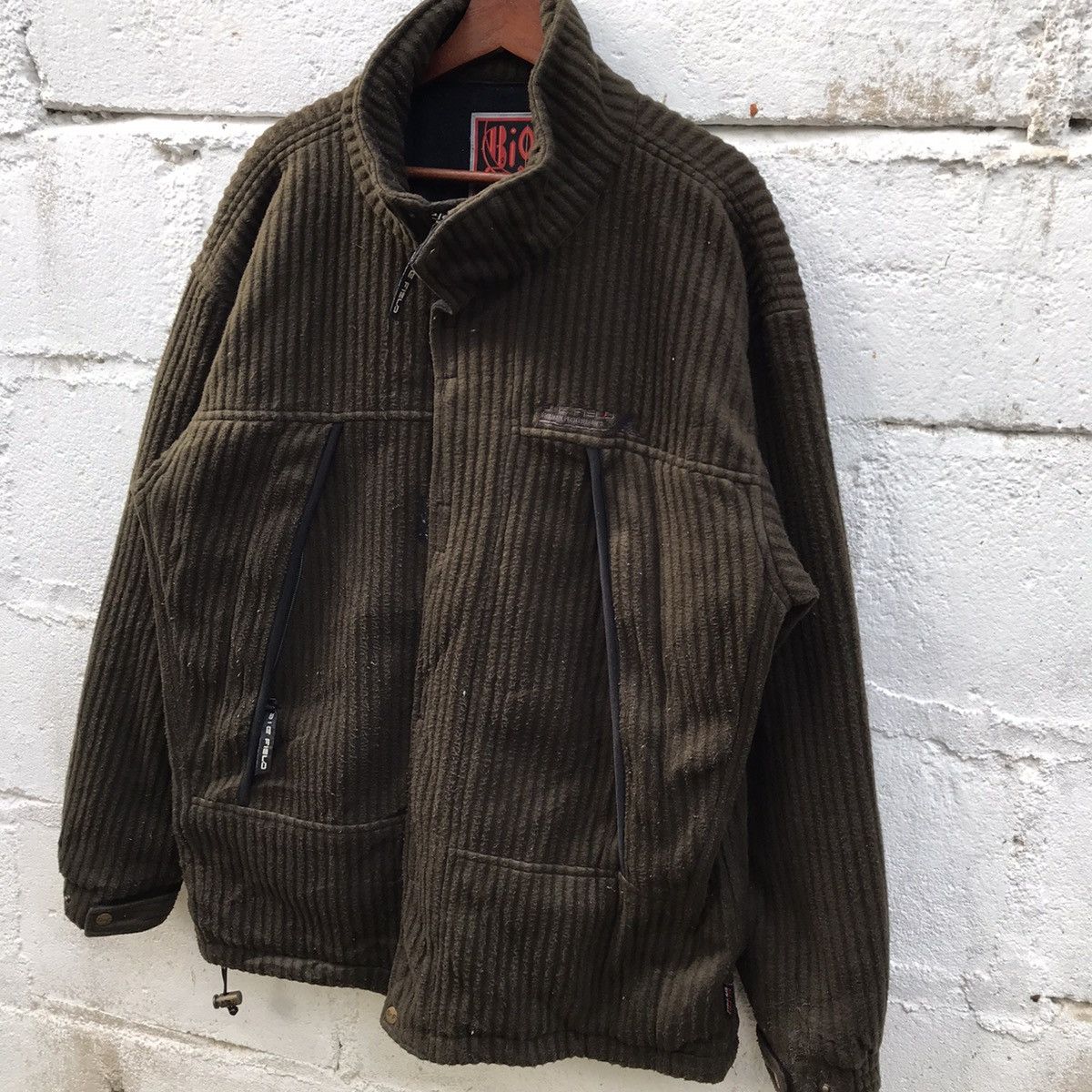 Japanese Brand Vintage Big Field Couduroy Fleece Zipup Sweatshirt Size US L / EU 52-54 / 3 - 3 Thumbnail