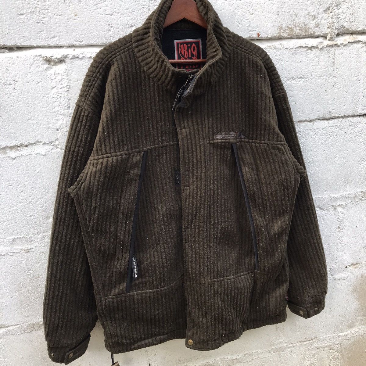 Japanese Brand Vintage Big Field Couduroy Fleece Zipup Sweatshirt Size US L / EU 52-54 / 3 - 2 Thumbnail