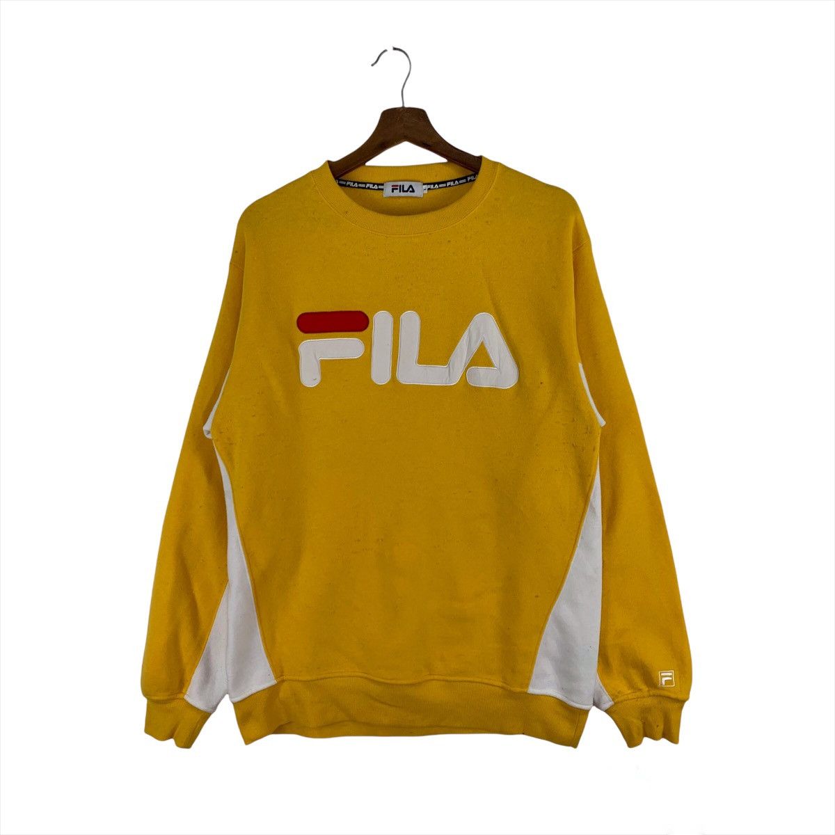 Fila Fila Spellout Pullover Crewneck Sweatshirt Size US L / EU 52-54 / 3 - 1 Thumbnail