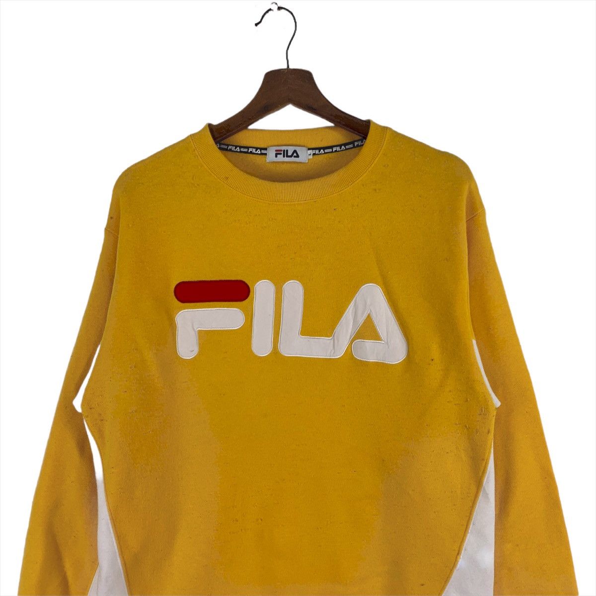 Fila Fila Spellout Pullover Crewneck Sweatshirt Size US L / EU 52-54 / 3 - 2 Thumbnail