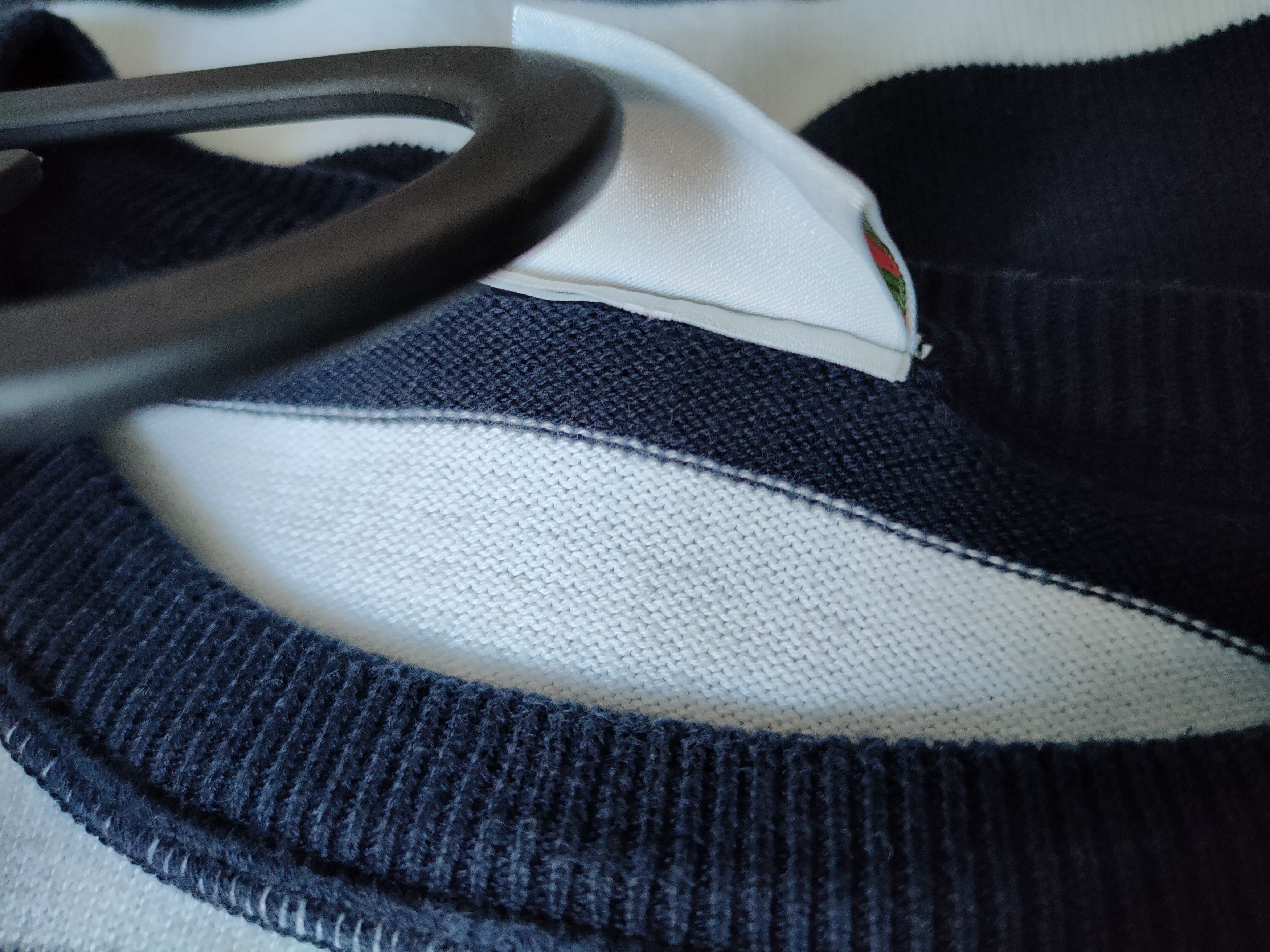 Lacoste Lacoste Striped Cotton Sweater XXL Size US XXL / EU 58 / 5 - 6 Thumbnail