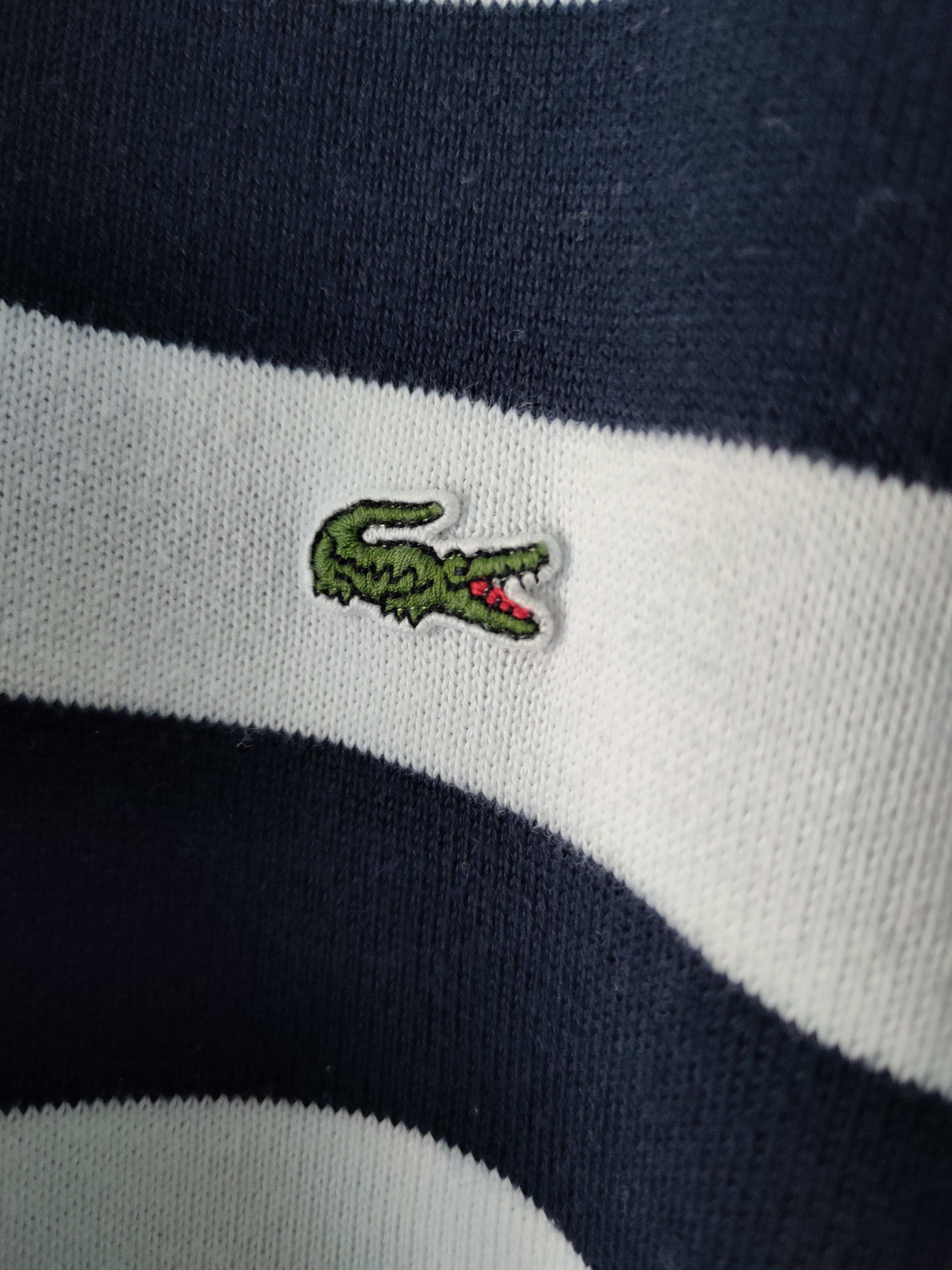 Lacoste Lacoste Striped Cotton Sweater XXL Size US XXL / EU 58 / 5 - 2 Thumbnail