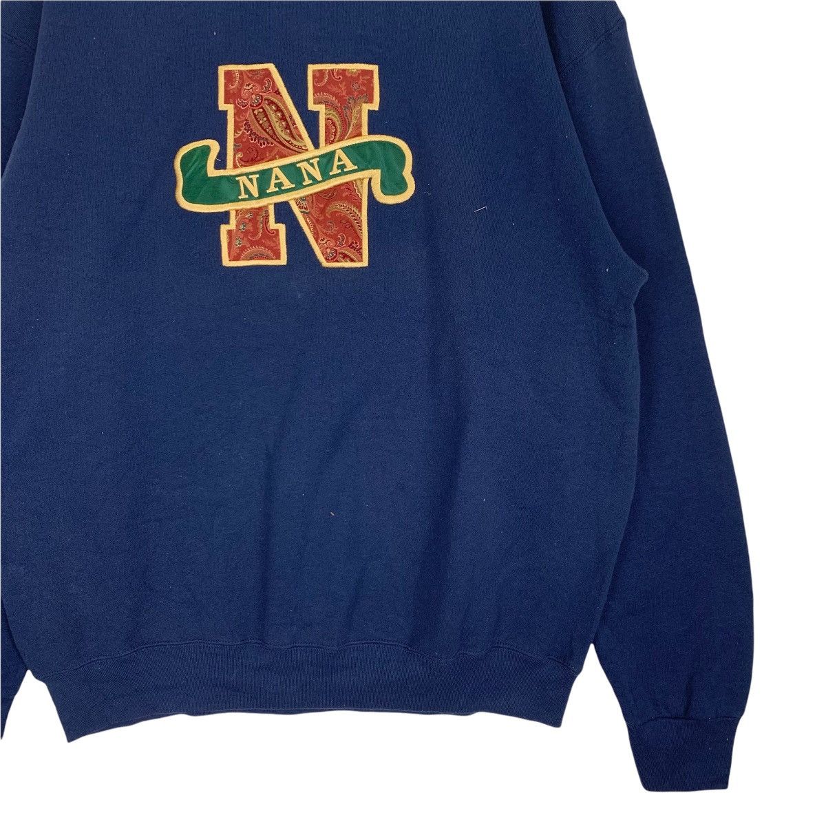 Fruit Of The Loom Vintage NANA Embroidery Logo Crewneck Pullover Sweatshirt Size US XL / EU 56 / 4 - 3 Thumbnail