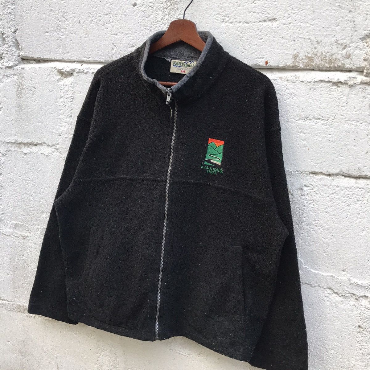 Japanese Brand Vintage Kelly Sport Fleece Zipper Sweatshirt Size US L / EU 52-54 / 3 - 3 Thumbnail