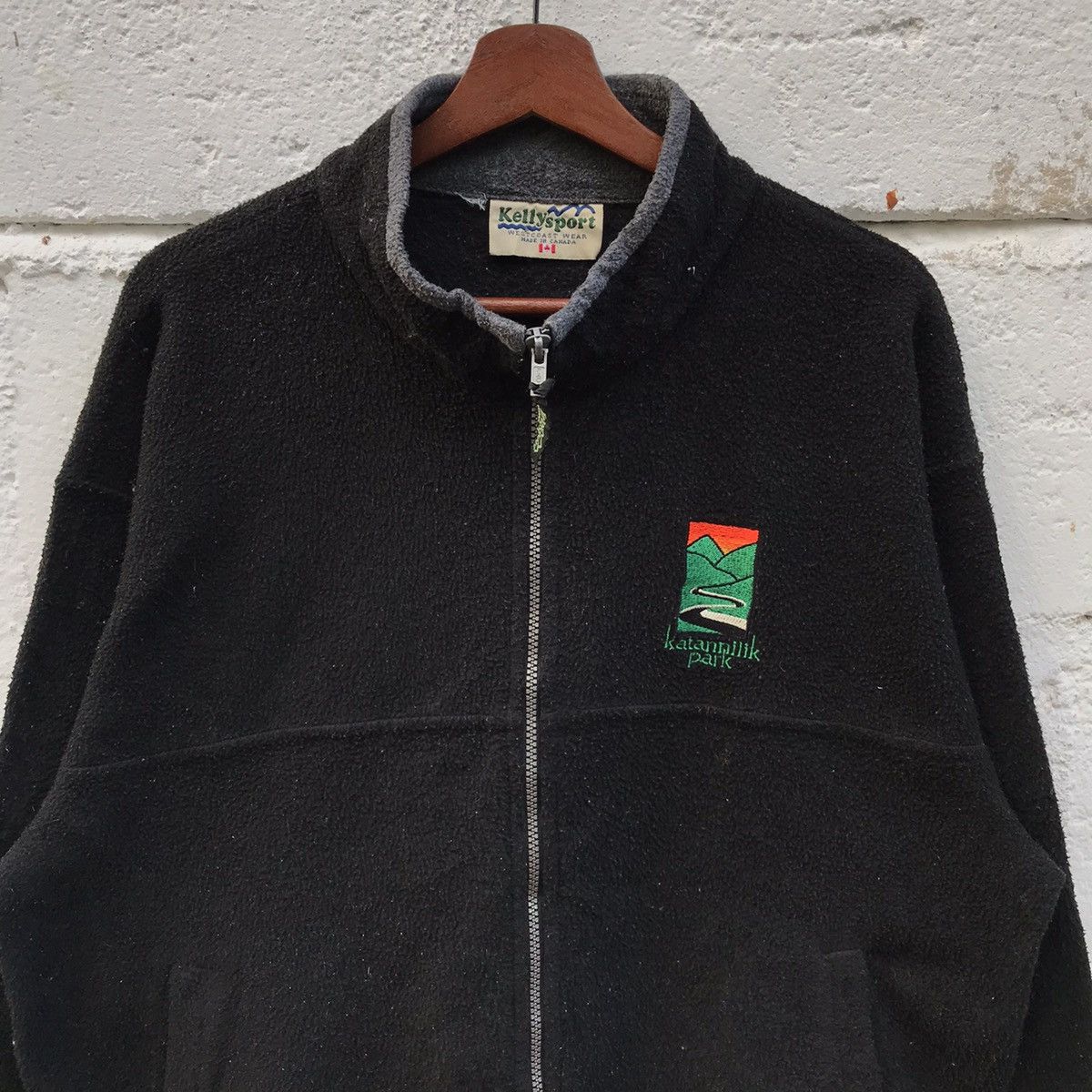 Japanese Brand Vintage Kelly Sport Fleece Zipper Sweatshirt Size US L / EU 52-54 / 3 - 4 Thumbnail