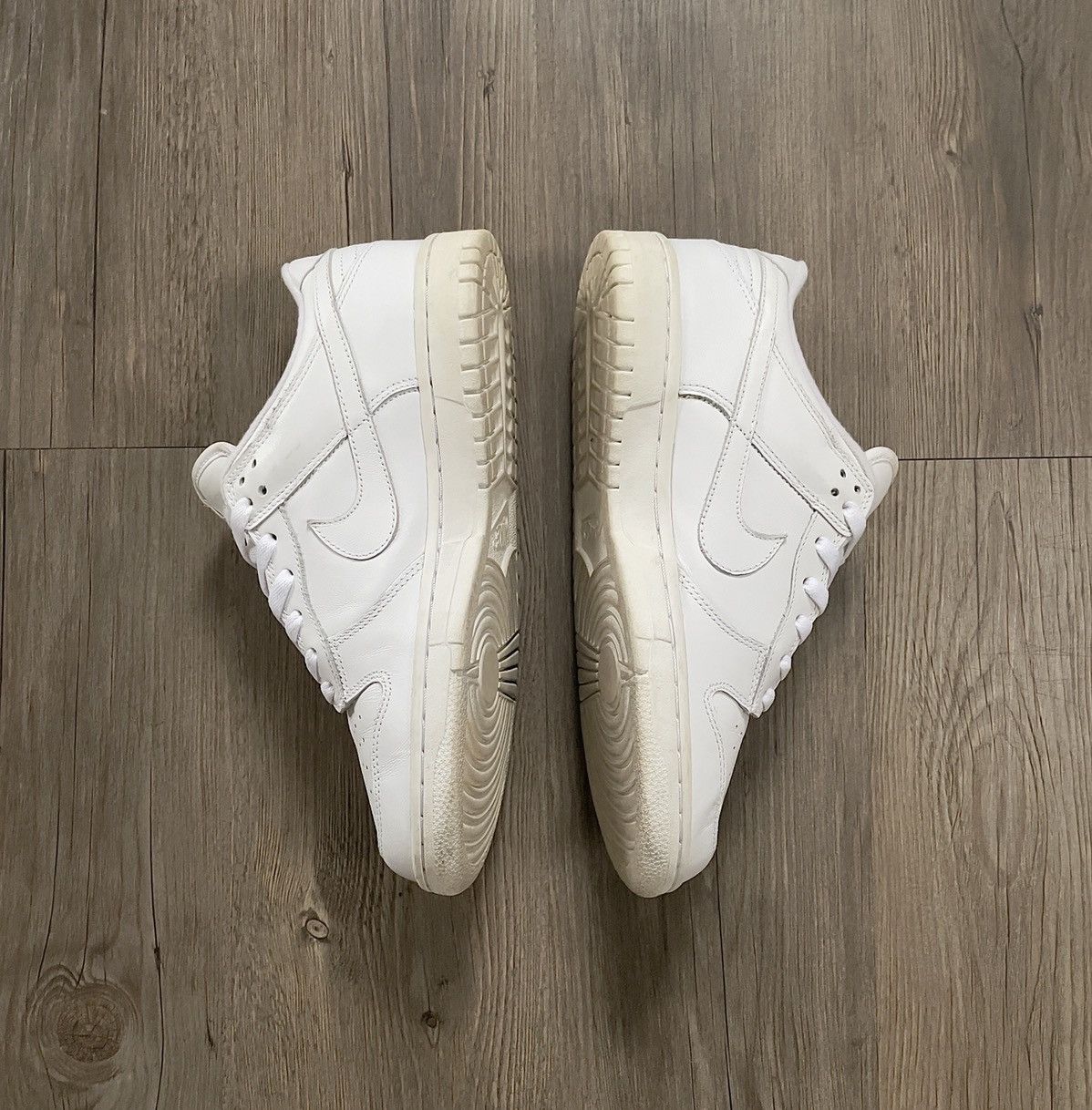 Nike × Vintage Nike Dunk Low triple white ‘06 Size US 8 / EU 41 - 4 Thumbnail