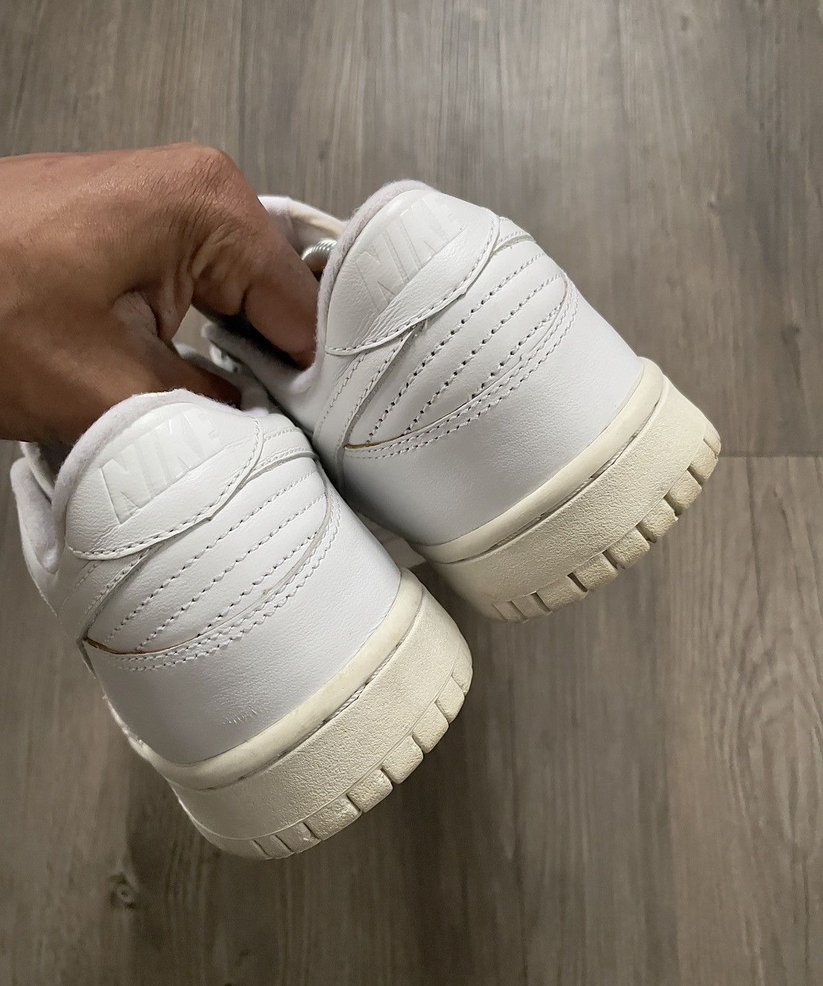 Nike × Vintage Nike Dunk Low triple white ‘06 Size US 8 / EU 41 - 8 Thumbnail