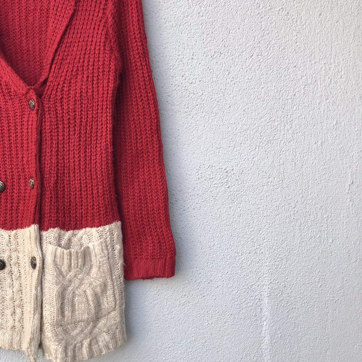 Japanese Brand Flow & Fixture Double-breasted Knit Cardigan Jacket Size US S / EU 44-46 / 1 - 5 Thumbnail