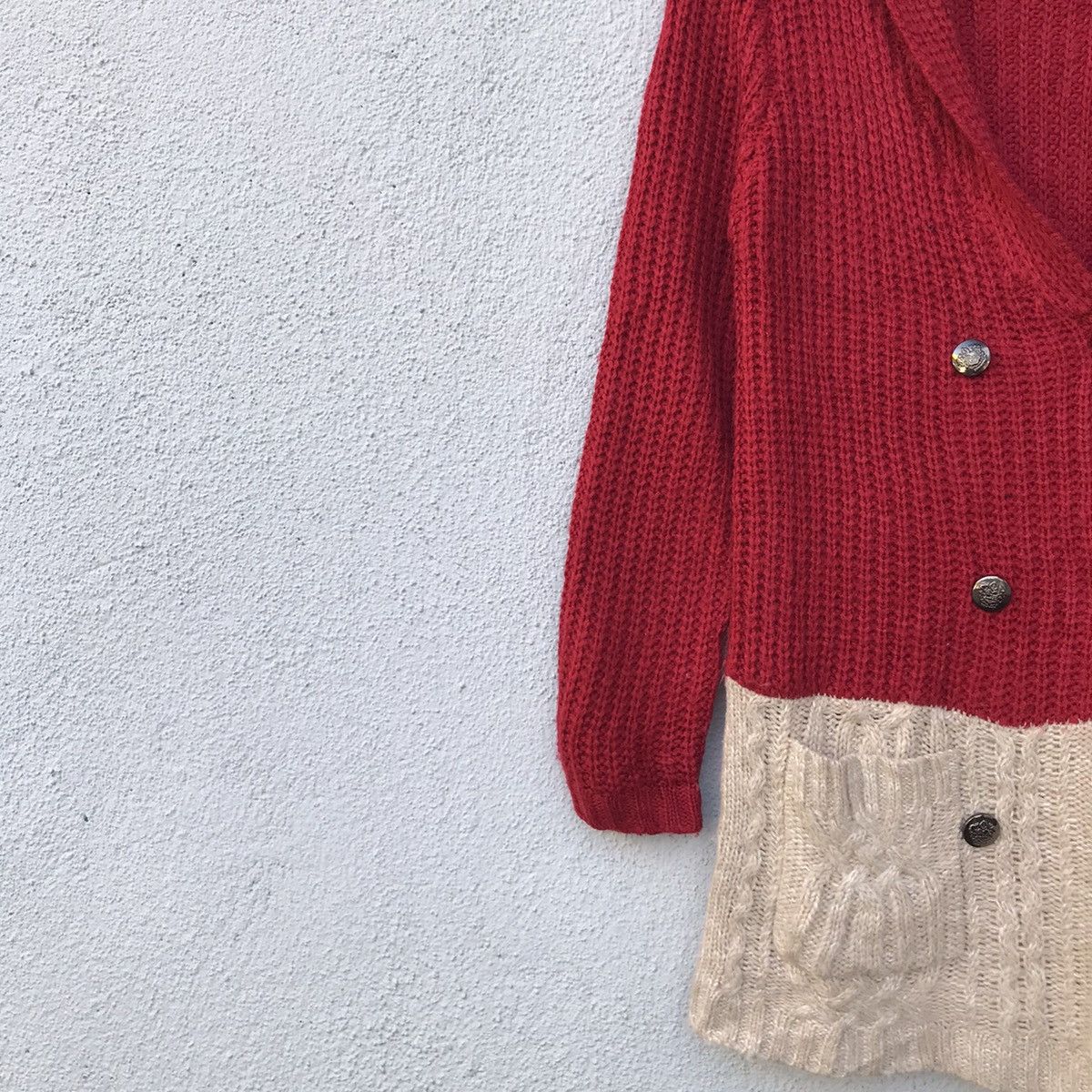 Japanese Brand Flow & Fixture Double-breasted Knit Cardigan Jacket Size US S / EU 44-46 / 1 - 4 Thumbnail