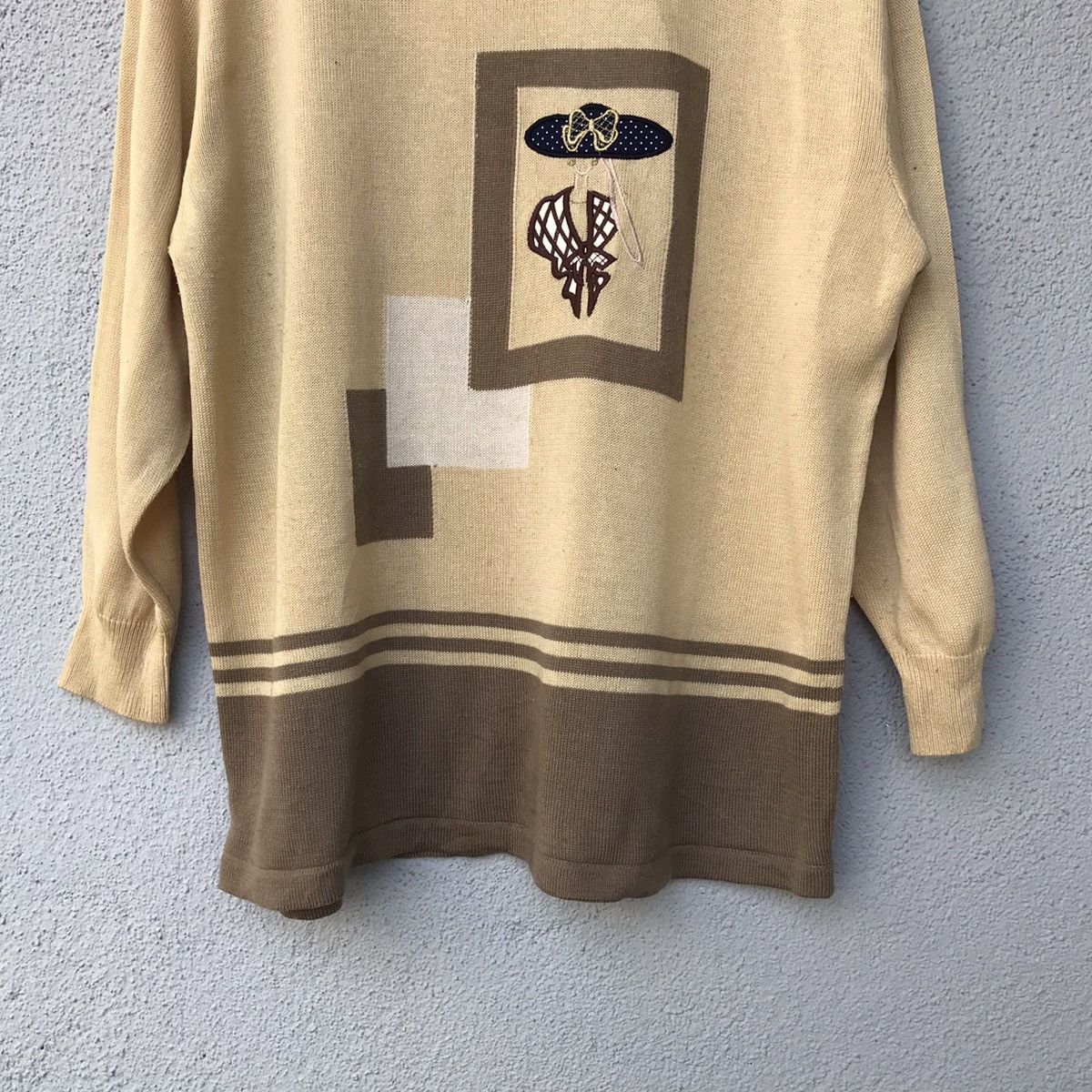 Aran Isles Knitwear Vareuse Tokyo Knit Sweater Embroidery Patches Design Size US L / EU 52-54 / 3 - 3 Thumbnail