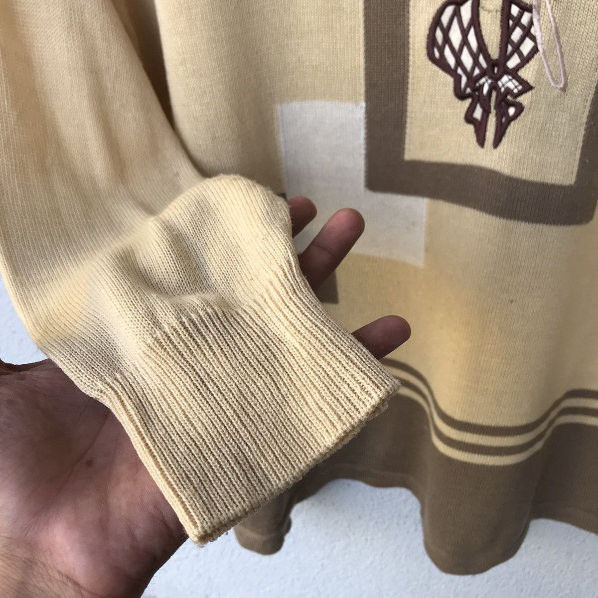 Aran Isles Knitwear Vareuse Tokyo Knit Sweater Embroidery Patches Design Size US L / EU 52-54 / 3 - 6 Thumbnail