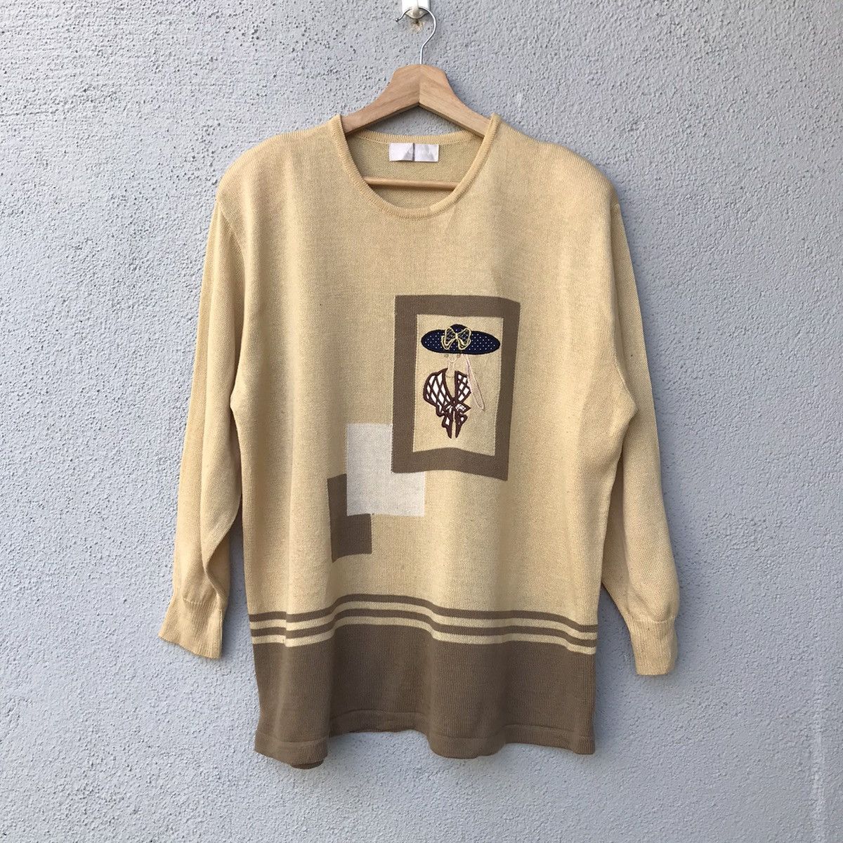 Aran Isles Knitwear Vareuse Tokyo Knit Sweater Embroidery Patches Design Size US L / EU 52-54 / 3 - 1 Thumbnail
