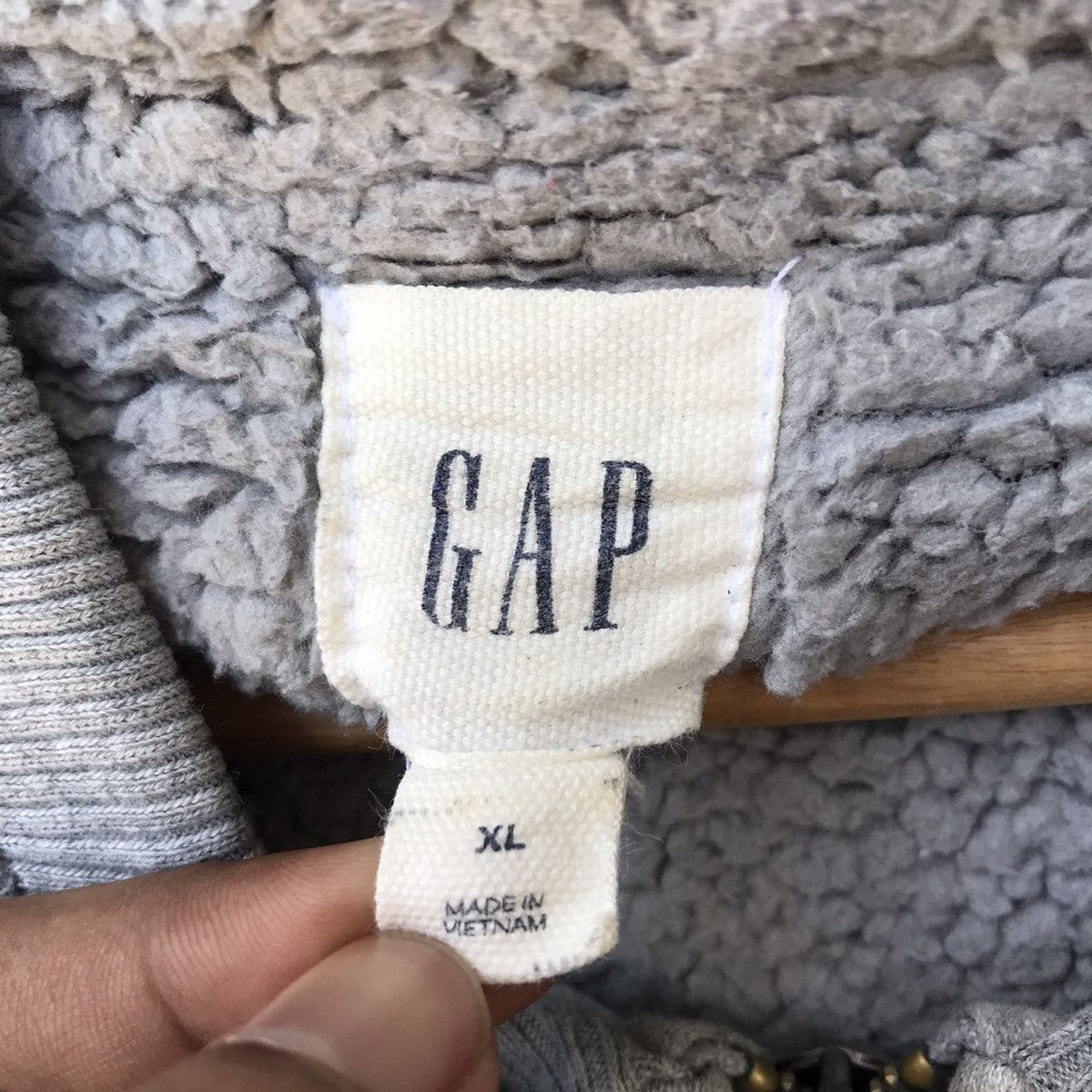 Gap × Vintage Vintage Gap Spellout Zipper Hoodie Jacket Size US XXL / EU 58 / 5 - 10 Thumbnail