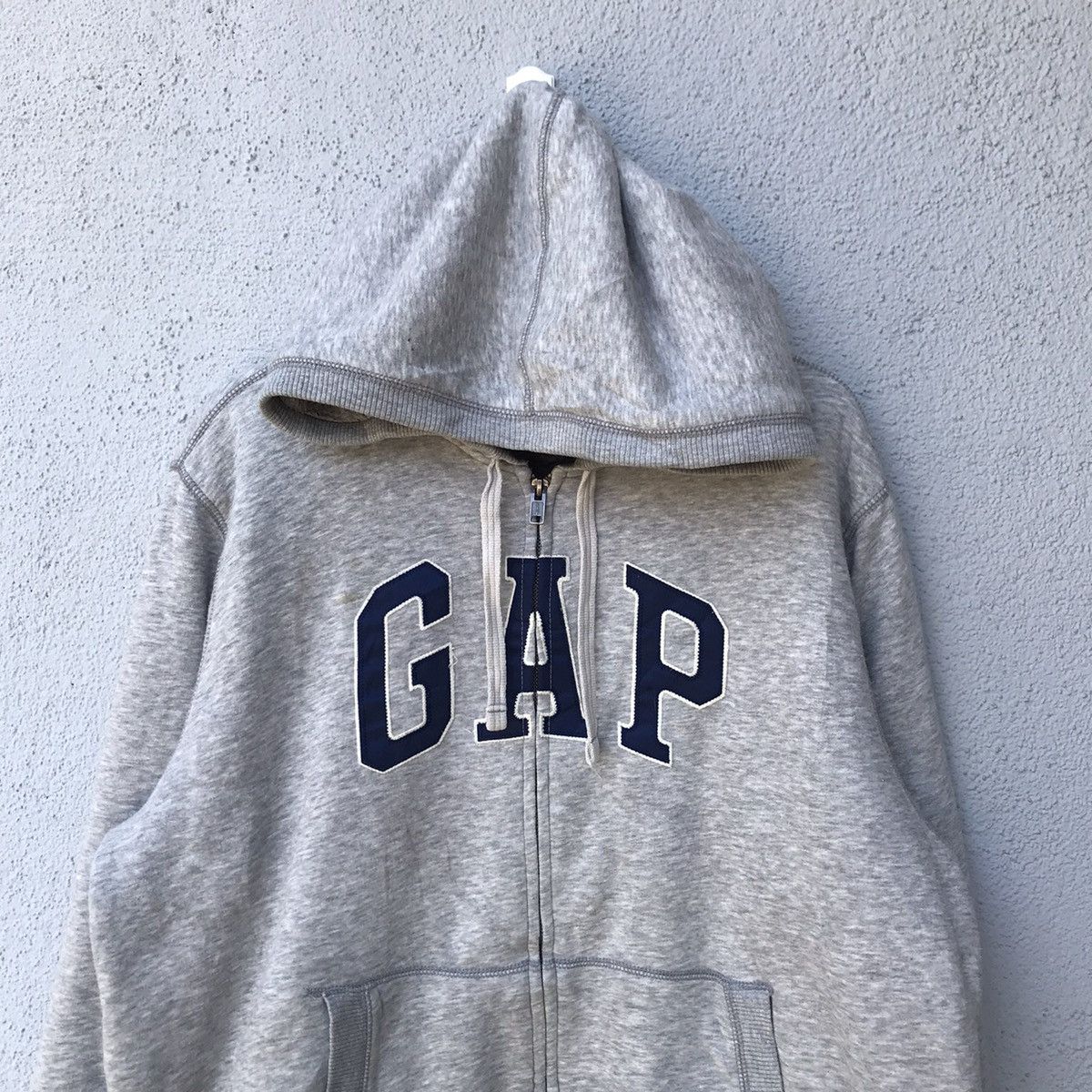 Gap × Vintage Vintage Gap Spellout Zipper Hoodie Jacket Size US XXL / EU 58 / 5 - 2 Thumbnail