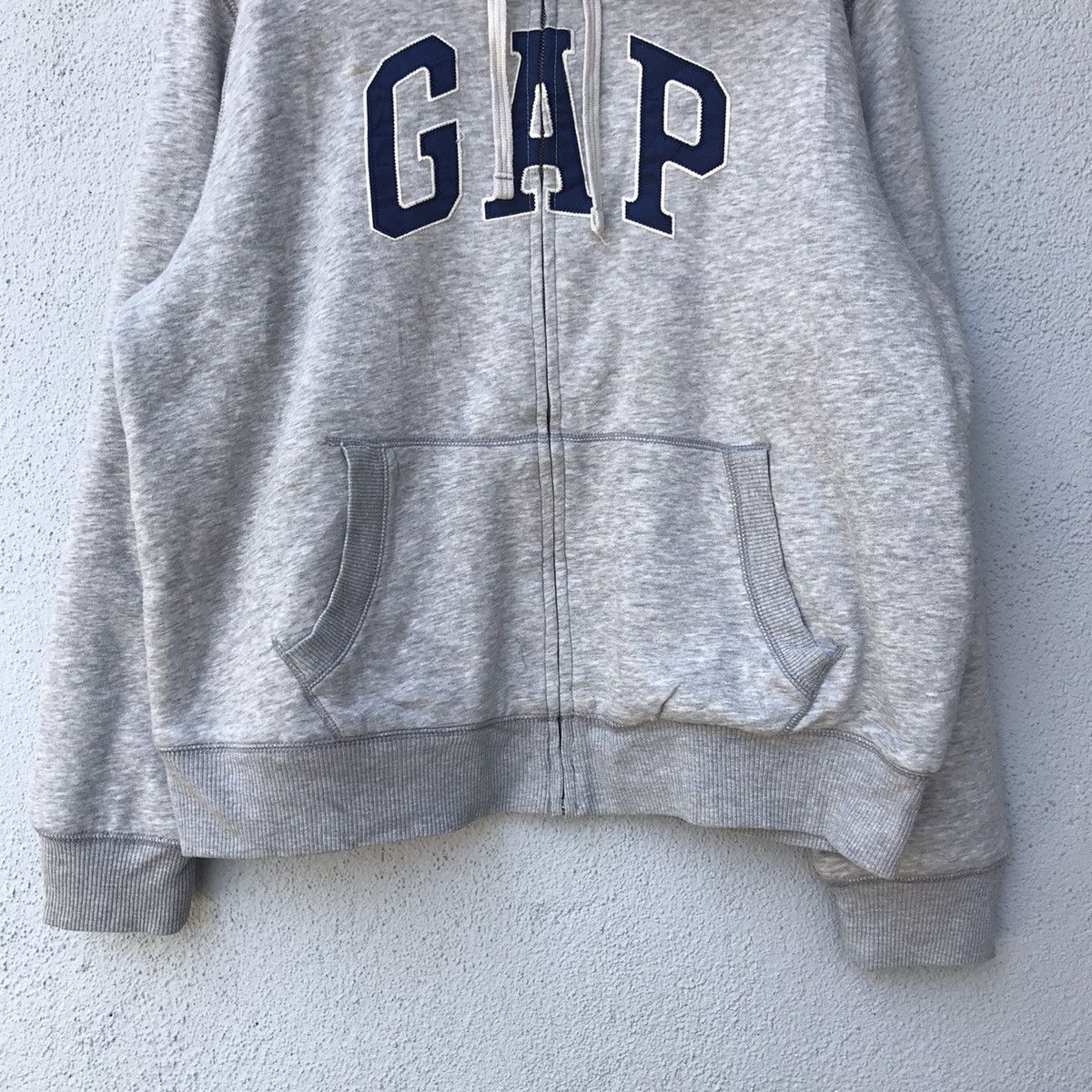 Gap × Vintage Vintage Gap Spellout Zipper Hoodie Jacket Size US XXL / EU 58 / 5 - 3 Thumbnail
