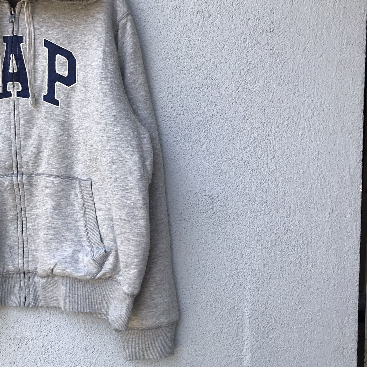 Gap × Vintage Vintage Gap Spellout Zipper Hoodie Jacket Size US XXL / EU 58 / 5 - 5 Thumbnail