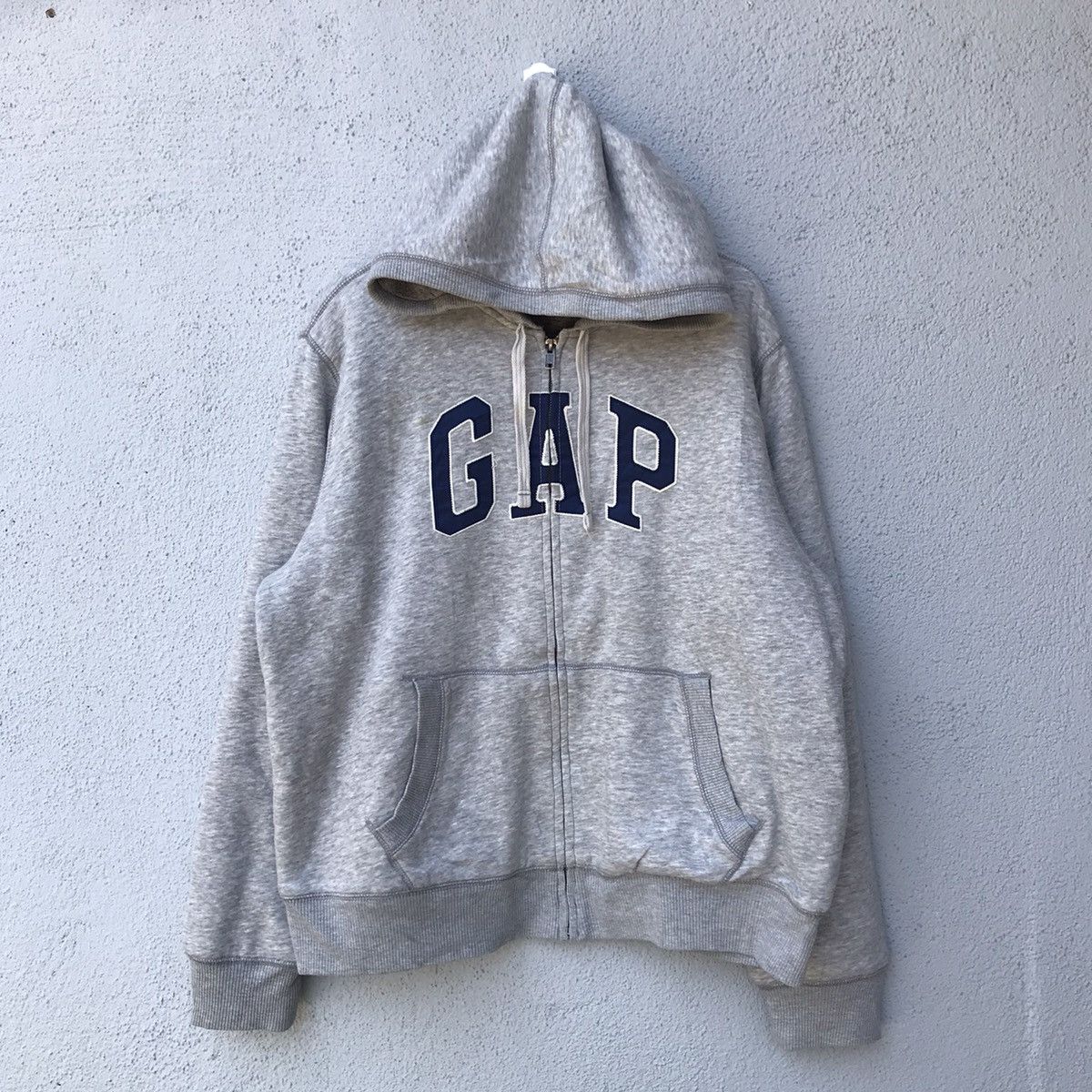 Gap × Vintage Vintage Gap Spellout Zipper Hoodie Jacket Size US XXL / EU 58 / 5 - 1 Thumbnail