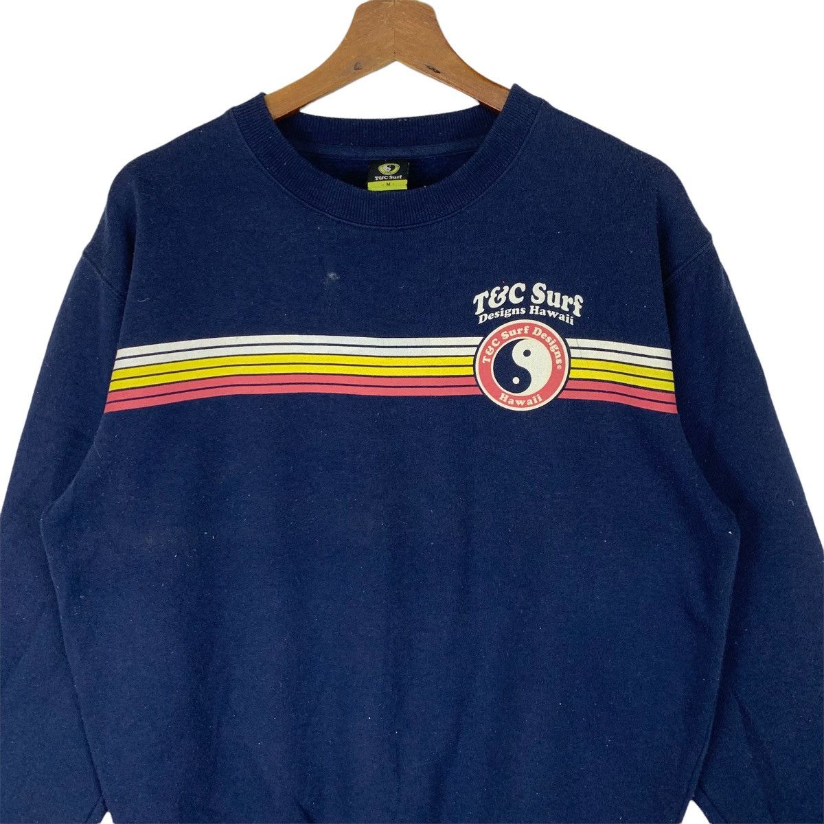Vintage T&C Surf Design Hawaii Big Logo Crewneck Sweatshirt Size US M / EU 48-50 / 2 - 2 Thumbnail