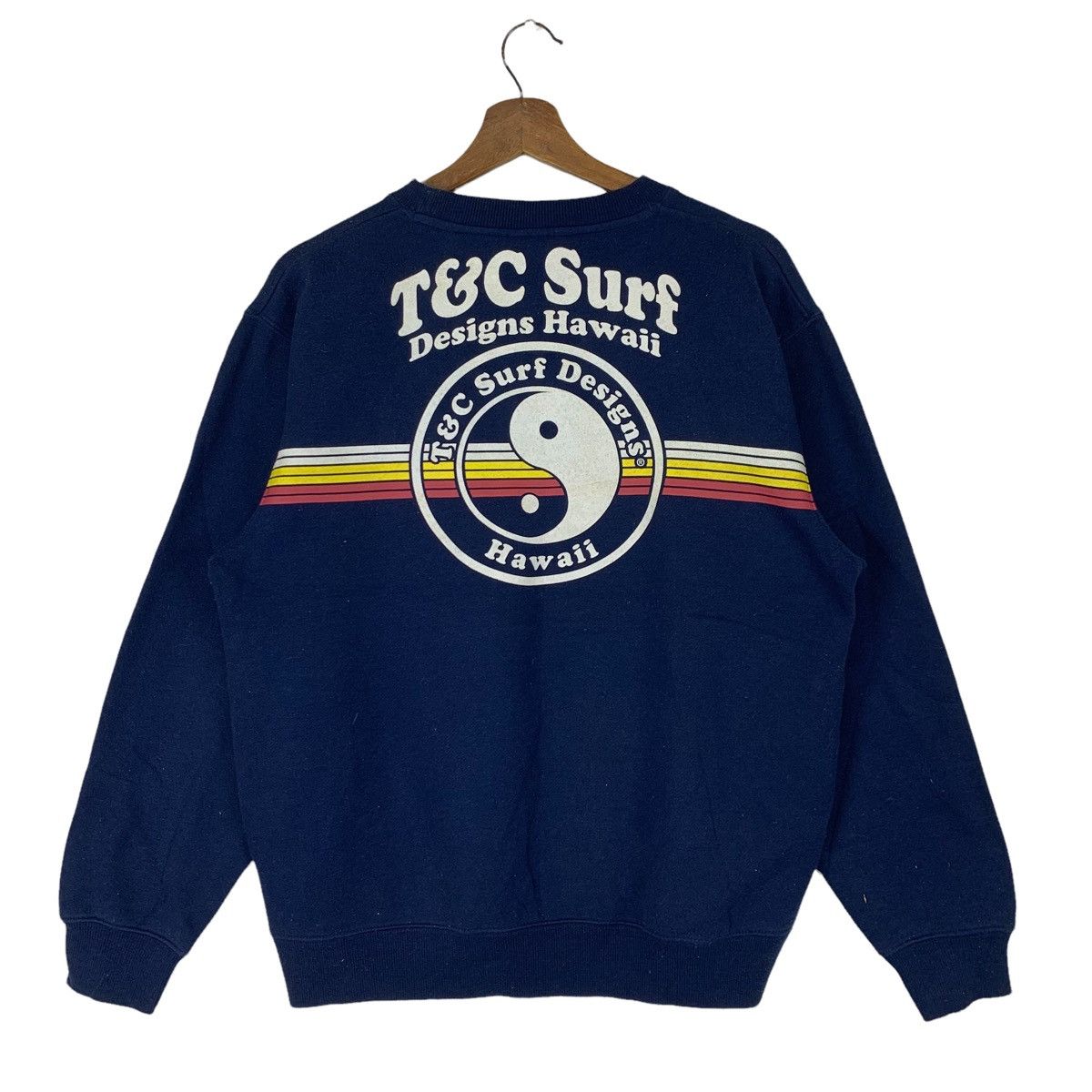 Vintage T&C Surf Design Hawaii Big Logo Crewneck Sweatshirt Size US M / EU 48-50 / 2 - 4 Thumbnail