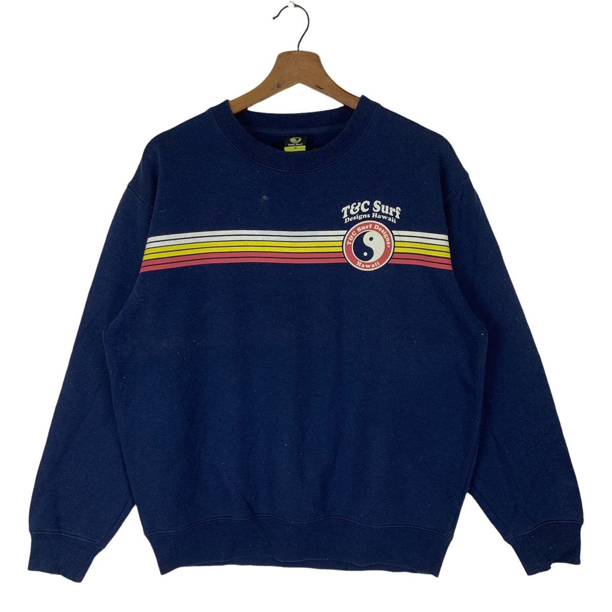 Vintage T&C Surf Design Hawaii Big Logo Crewneck Sweatshirt Size US M / EU 48-50 / 2 - 1 Thumbnail
