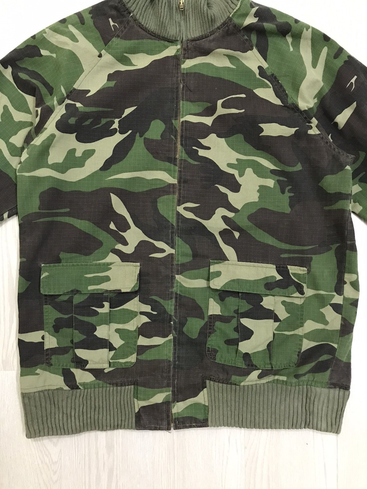 Japanese Brand × Vintage Vintage 90s Military Jacket Camouflage Army Jacket Size US L / EU 52-54 / 3 - 4 Thumbnail